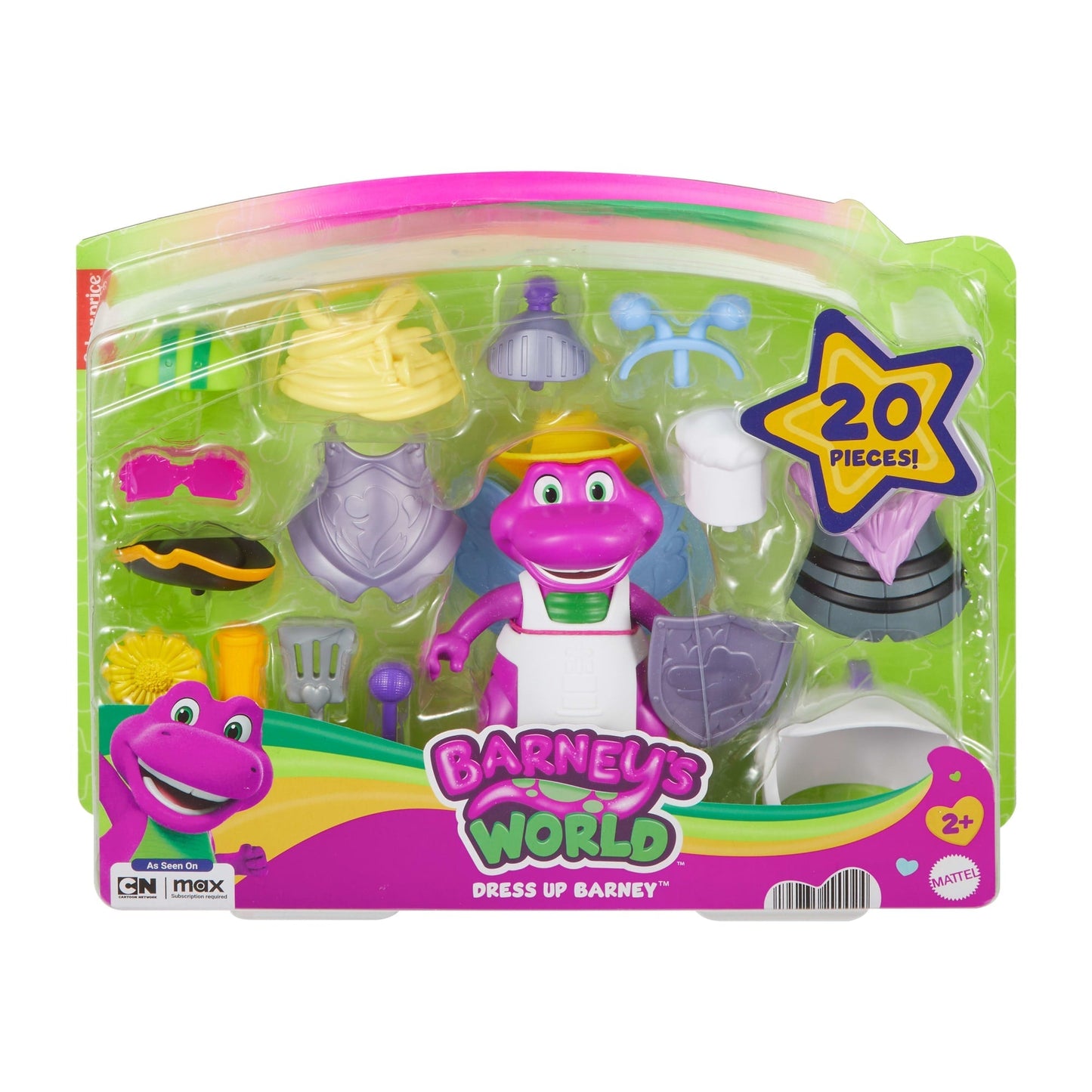 Fisher-Price Barney'S World Coffret Barney Costumé, 20 Éléments