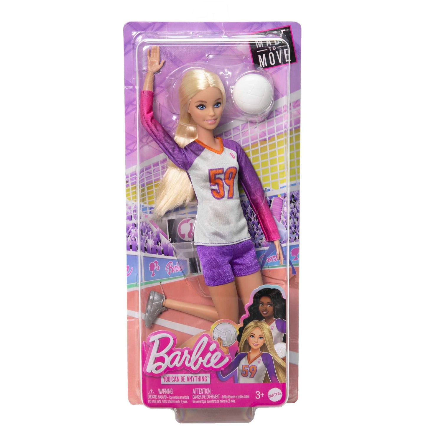 Barbie Profesiones Muñeca Jugadora de Vóleibol