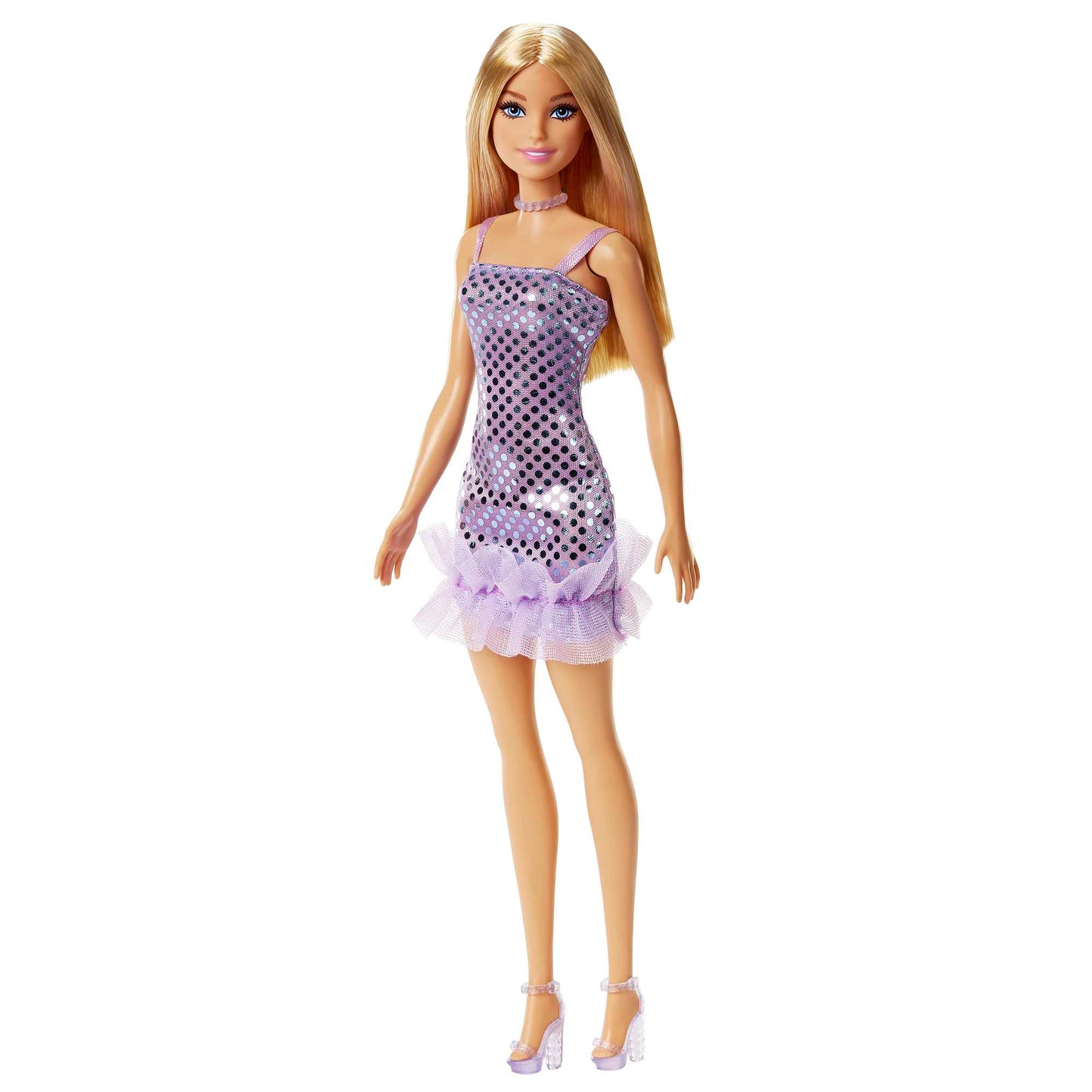 Barbie Fashion & Beauty Muñeca Glitz Vestido de Noche Lila