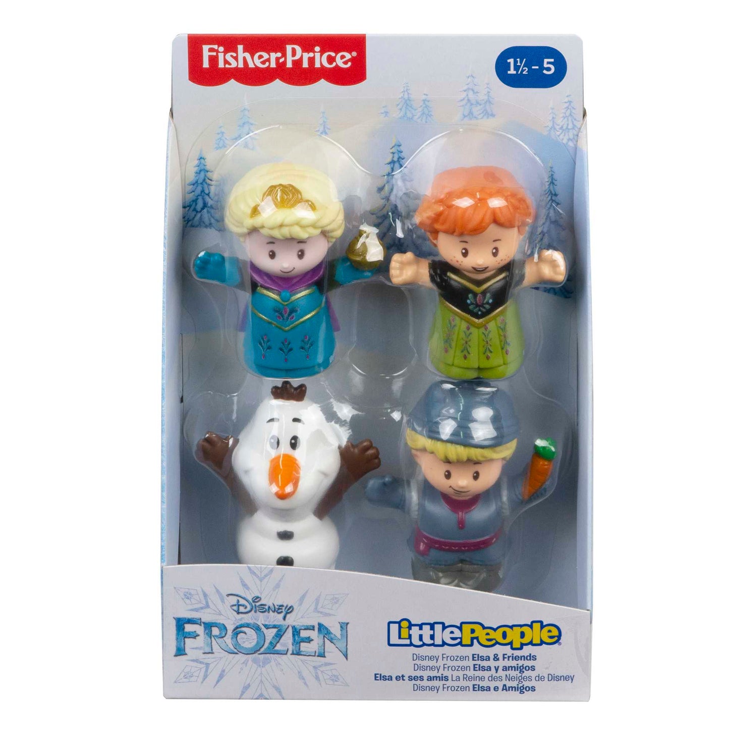 Fisher-Price Little People Lot de 4 Figurines Disney La Reine des Neiges