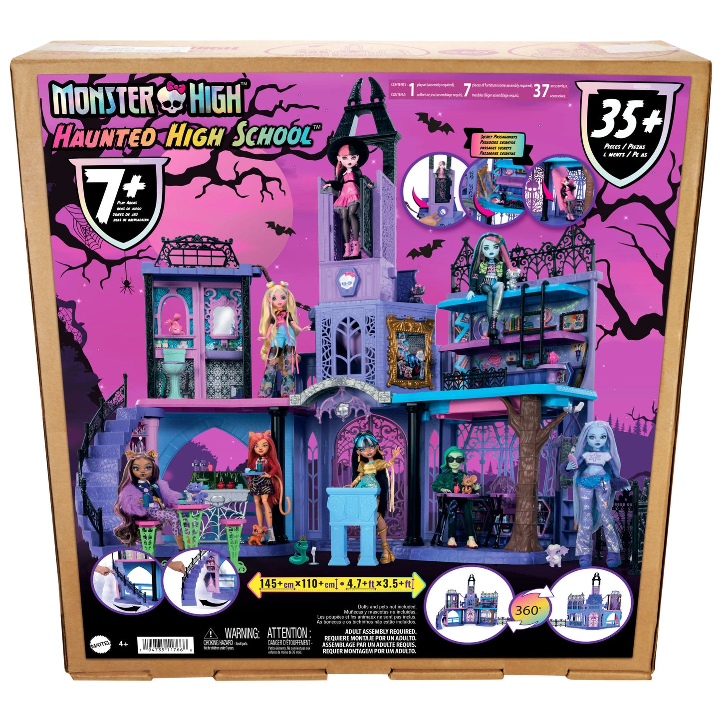 Monster High École des Fantômes, 35Éléments, Mobilier et Accessoires