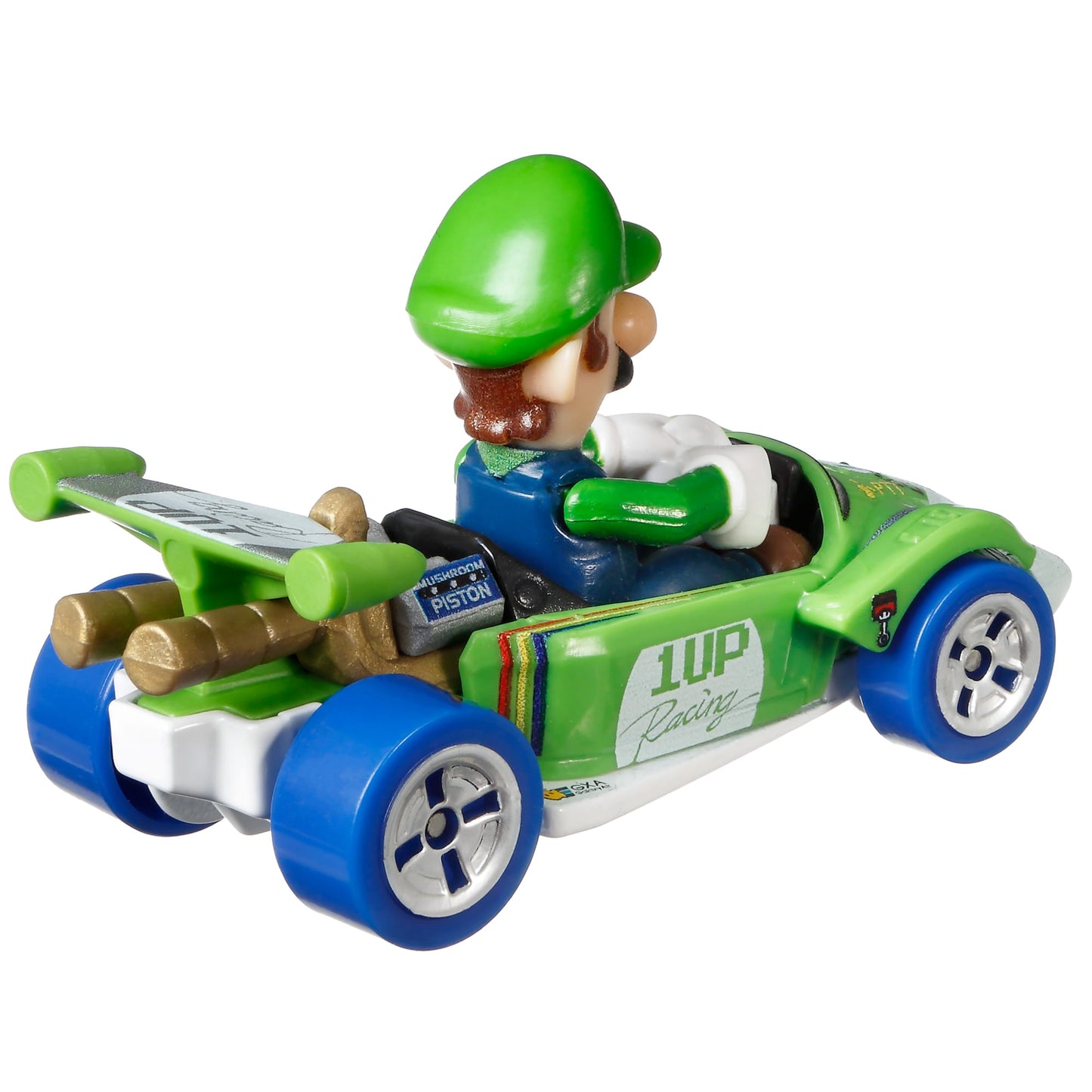 Hot Wheels Mario Kart Veículo de Brinquedo Luigi Circuito Especial