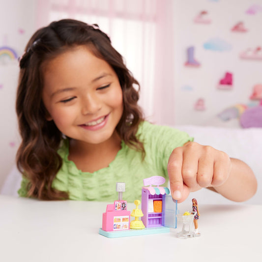Barbie Mini BarbieLand Conjunto de Brinquedo Supermercado com Mini Boneca
