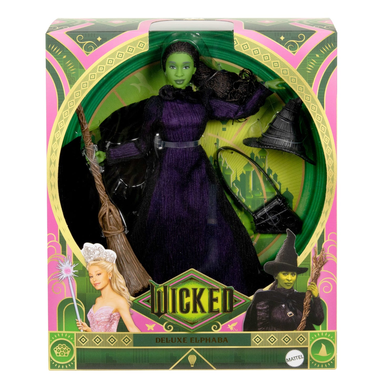 Universal Pictures Wicked Poupée Mode de Luxe et Acc. Elphaba - Bientôt Disponible