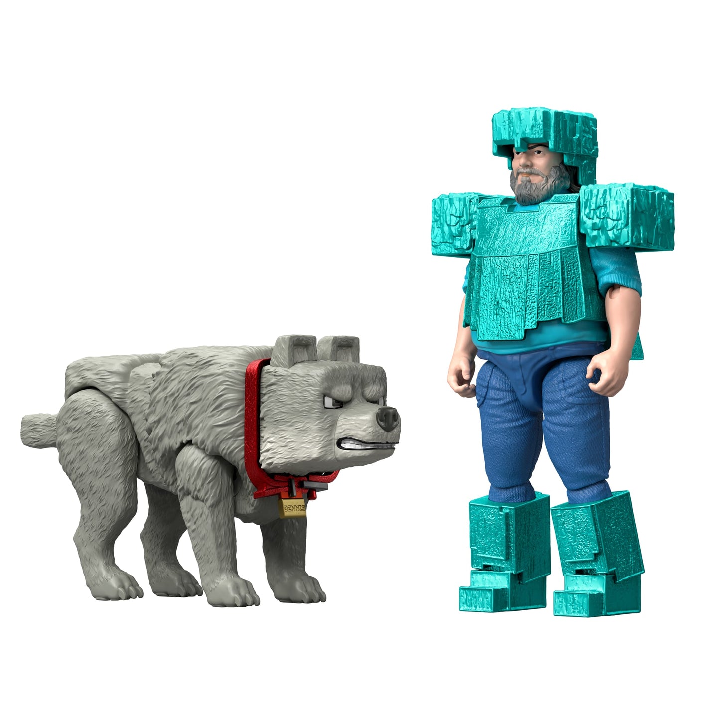 Minecraft – Coffret Figurines – Meilleur Ami Canin, 2 Fig. et 2 Acc.