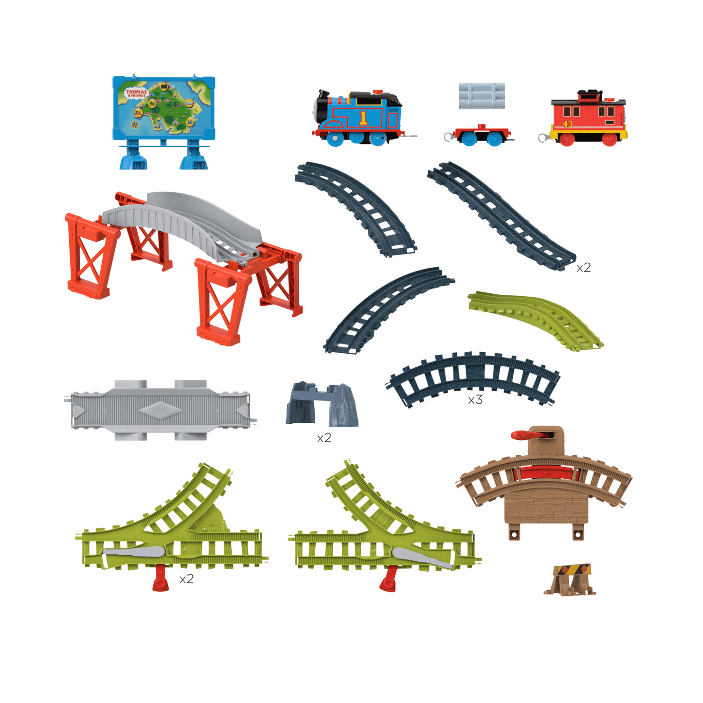 Thomas & Friends Pista de Juguete Interactiva de Thomas y Bruno