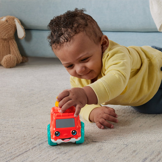 Fisher-Price Camion de Pompiers Sonore, Jouet à Pousser Pour Bébés