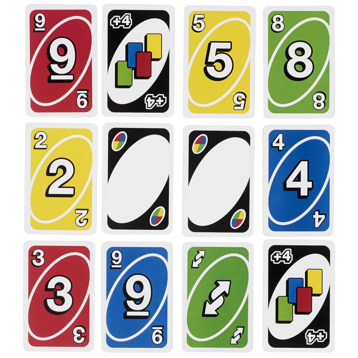 Jeu de Cartes Familial Uno Avec 108Cartes Géantes