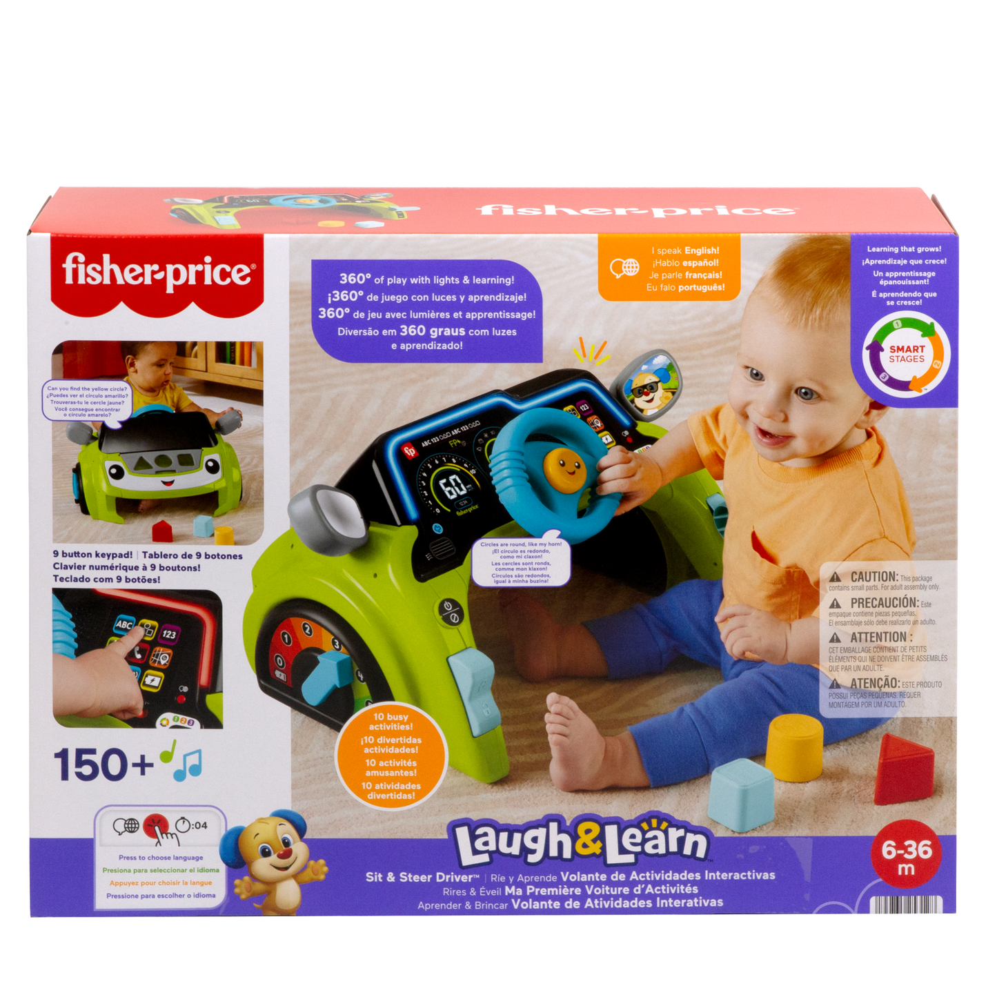 Fisher-Price Rires et Éveil Ma Première Voiture D’Activités