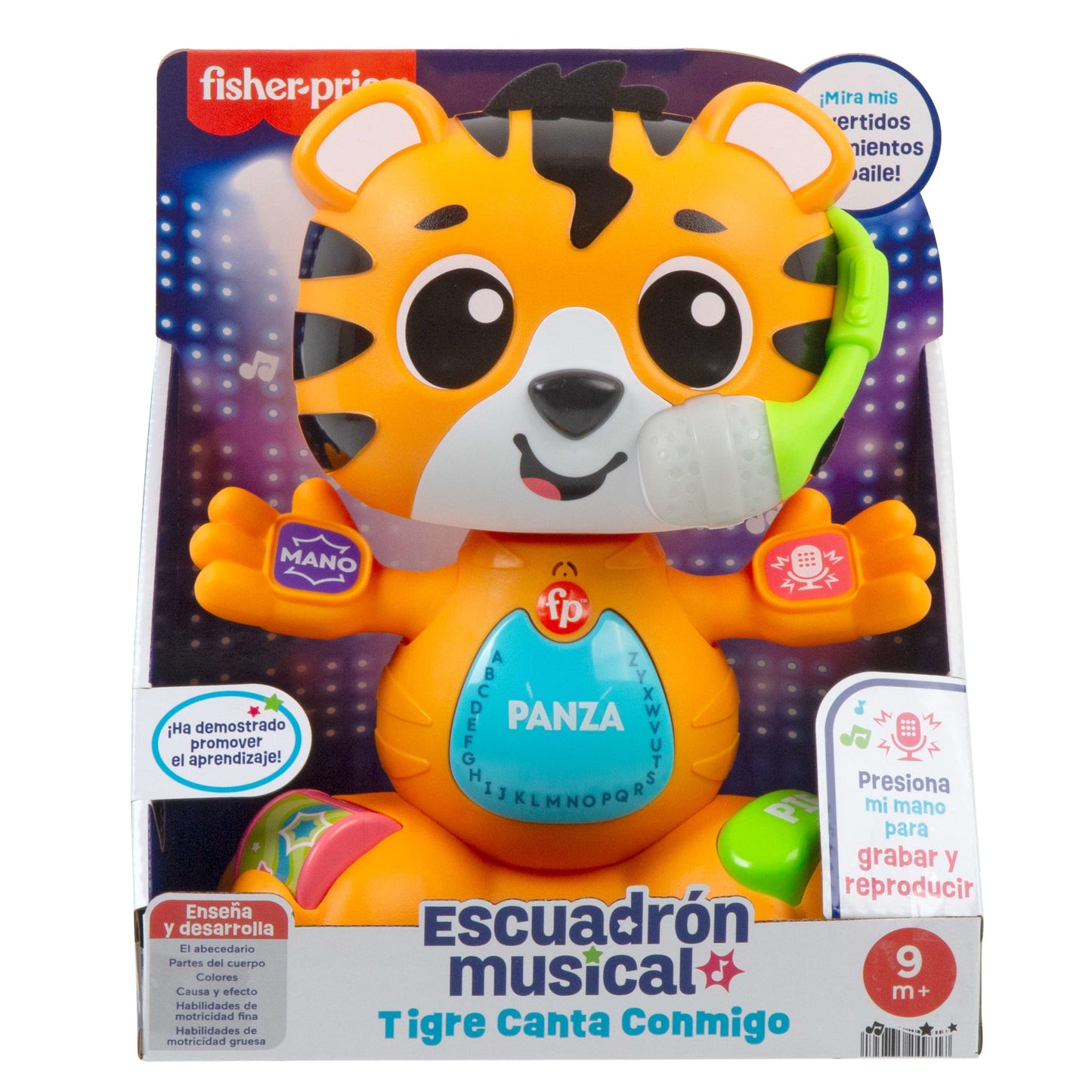Fisher-Price Juguete para Bebés Escuadrón Musical Tigre Canta Conmigo