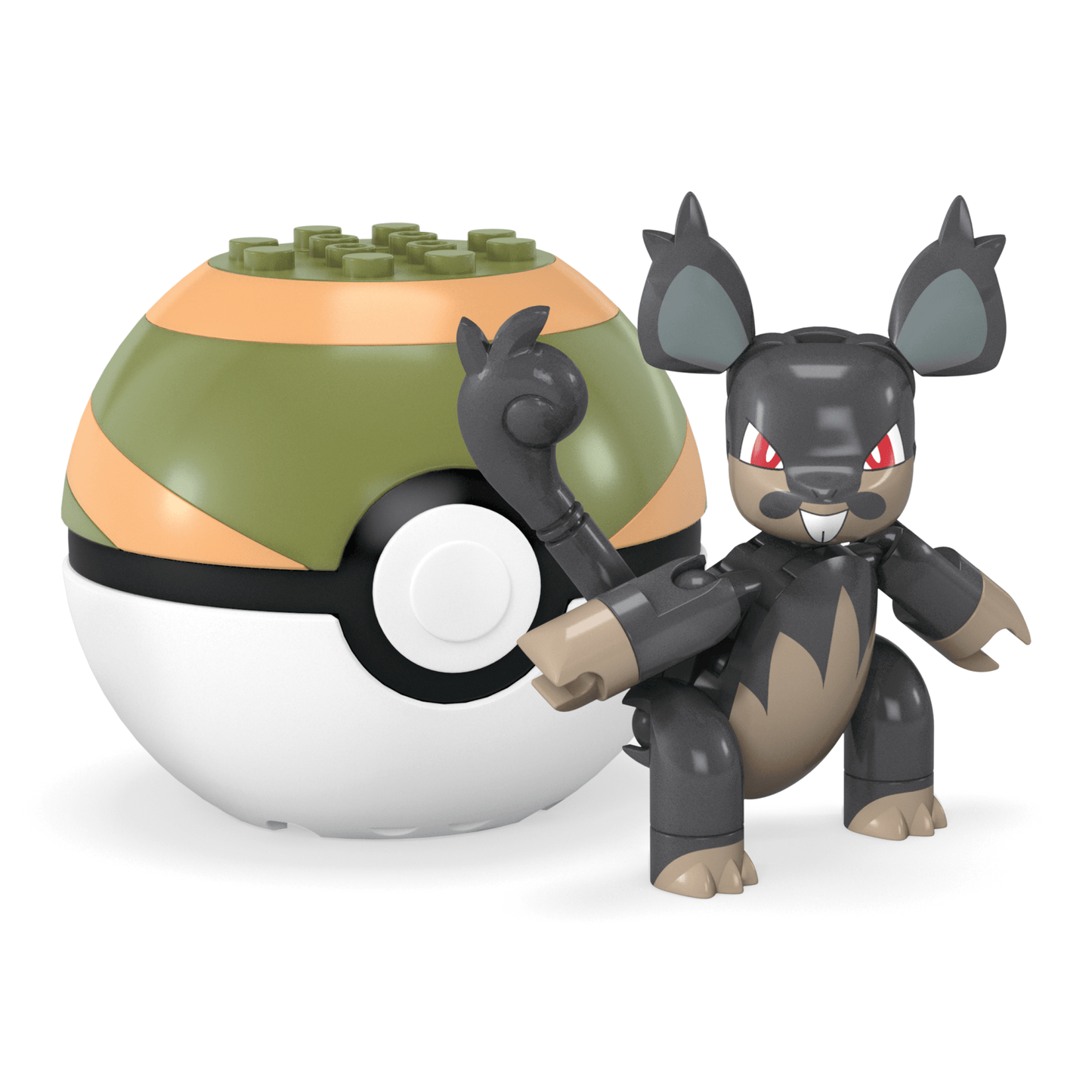 Mega Pokémon Figurine Articulée Rattata D’Alola, 29Pièces