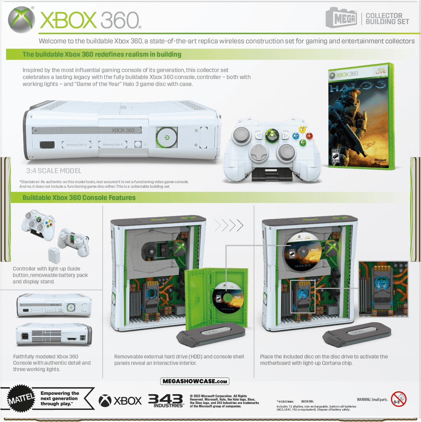 Mega Xbox360 de Microsoft Réplique de Coll., Voyants (1342 Pces)