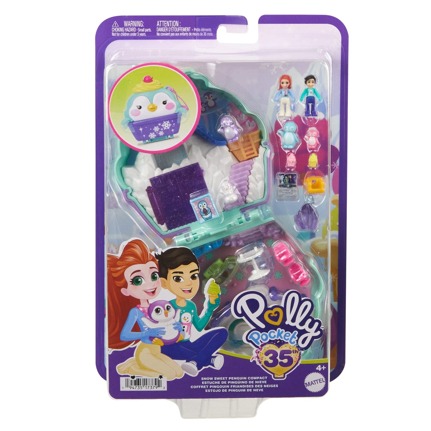 Pollypocket-Pingouin des Neiges-Coffret Avec Figurines