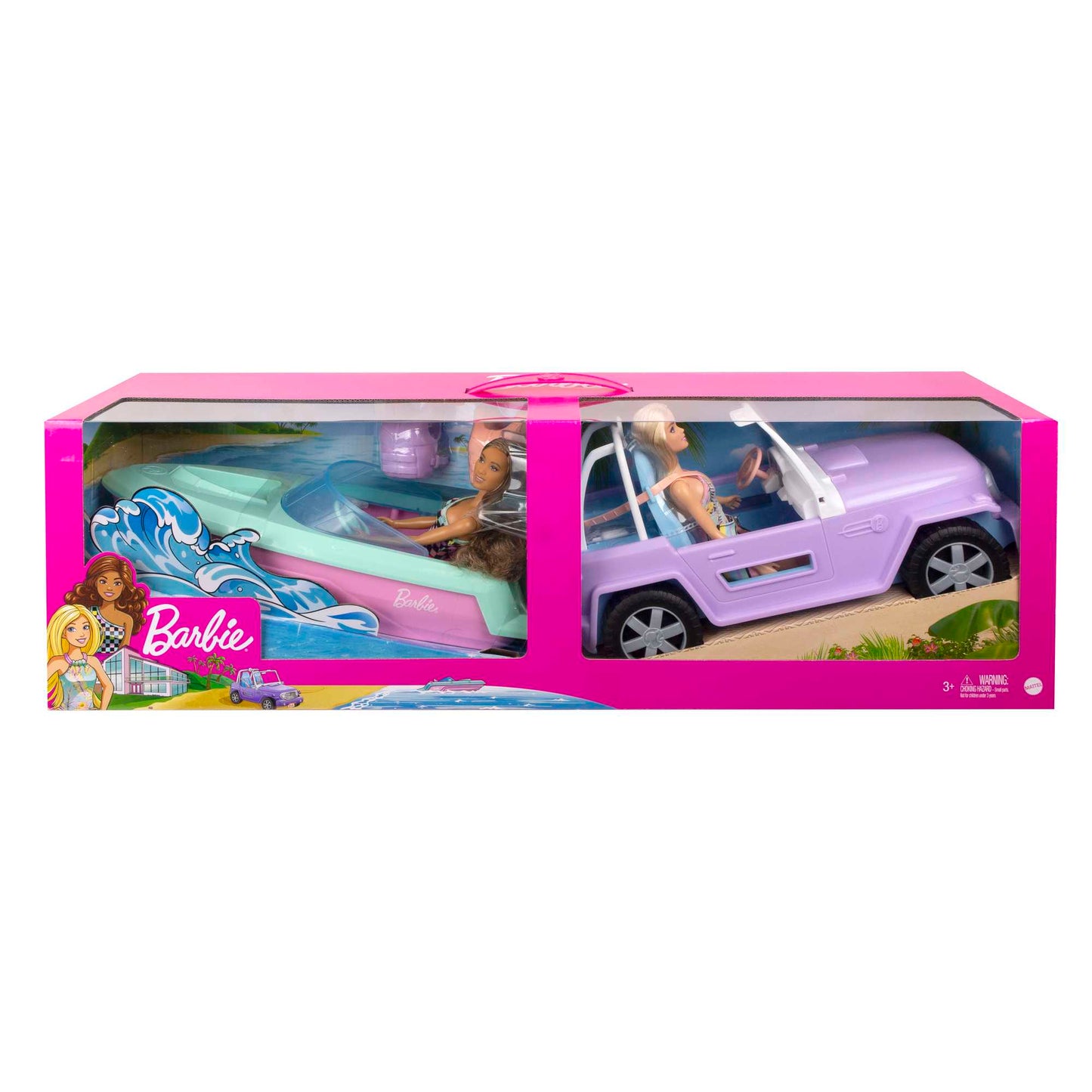 Barbie® Coffret Véhicules et Poupées