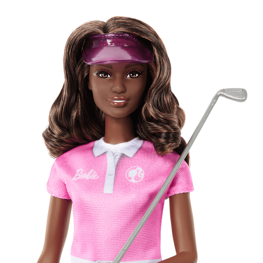 Barbie Golfer Fashion Doll in Golf Uniform, includes Visor & Golf Club Accessories