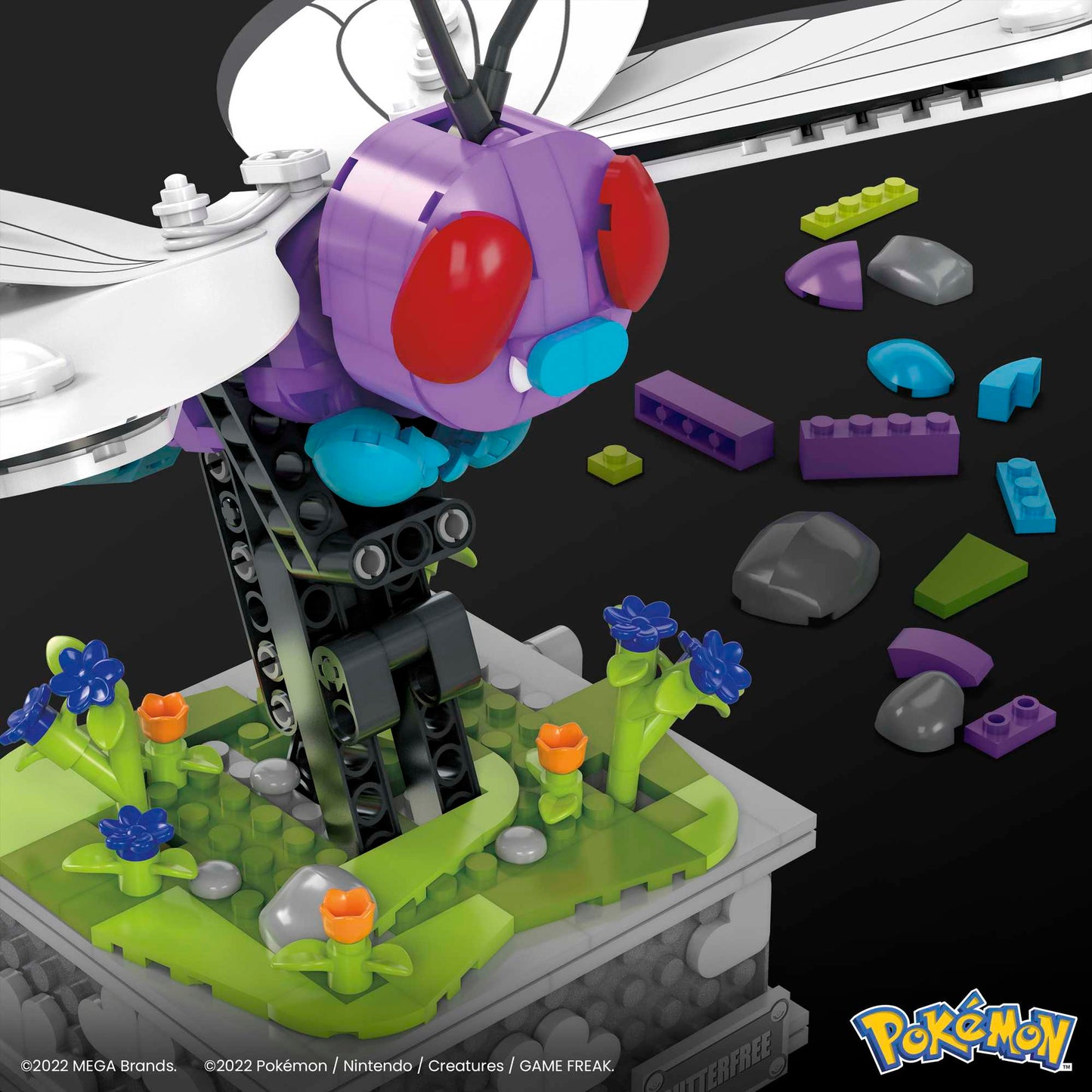 Mega™ Pokémon™ Papilusion en Mouvement