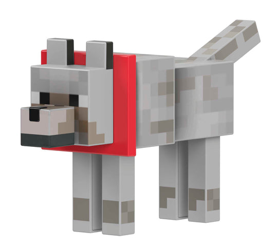 Minecraft-Loup-Figurine 14 Cm à Collectionner Avec Accessoires
