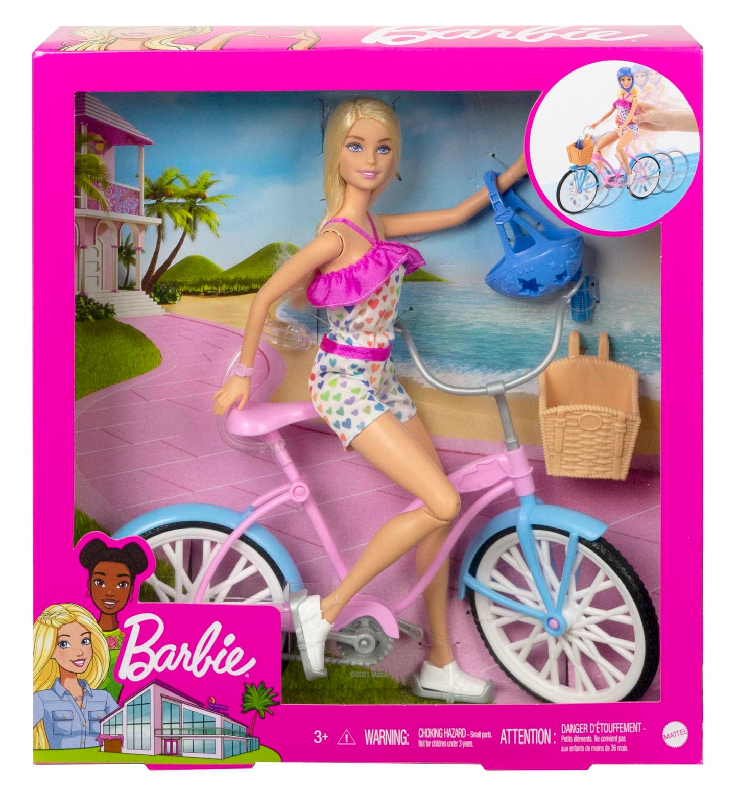 Barbie Set de Juego Bicicleta con Muñeca