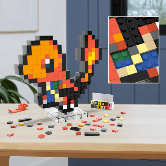 Mega Pokémon Coffret de Construction Salamèche (349 Pces), Rétro