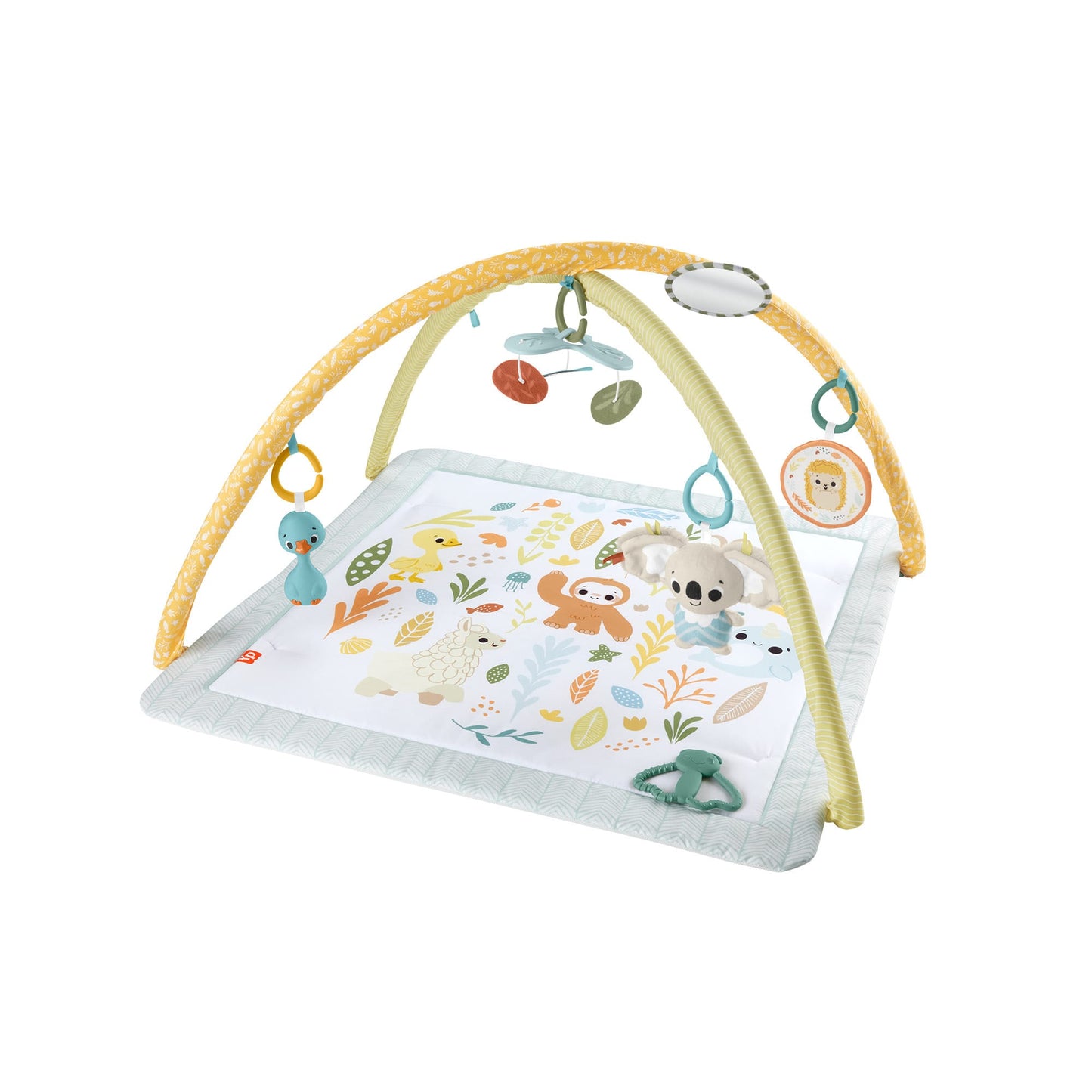 Fisher-Price Mon Tapis D’Éveil Sensimals, 6Jouets Sensoriels