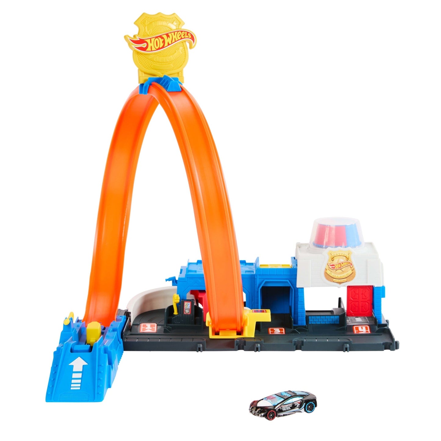Hot Wheels Ville Coffret de Jeu Super Station de Police, 1:64