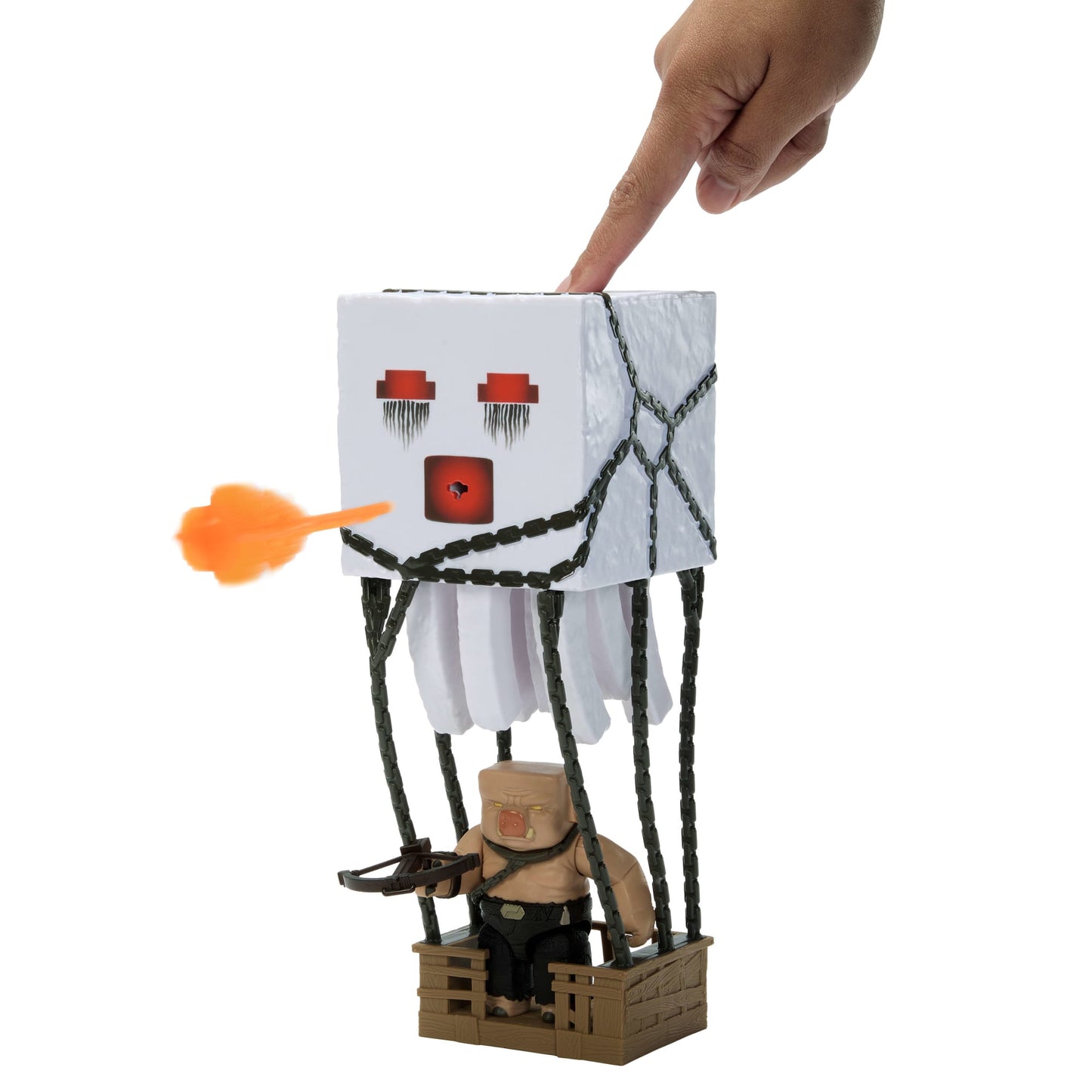 Minecraft Filme Figura de Brinquedo Ataque Explosivo do Ghast