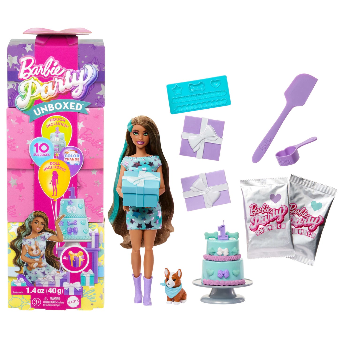 Barbie-Barbie Cadeau Surprise-Coffret Fête D’Anniversaire