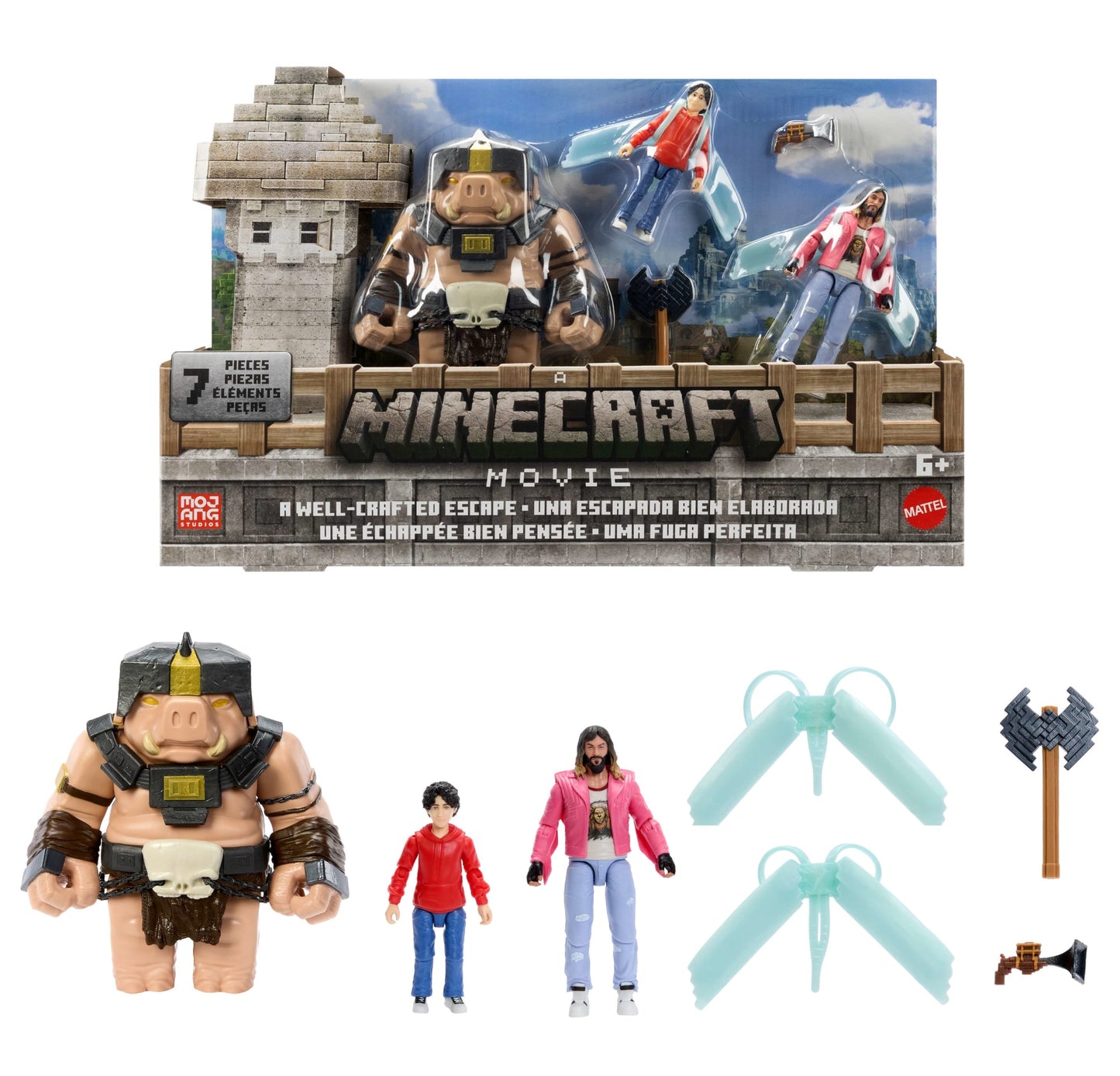 Minecraft La Película Figura de Acción Paquete Escape Épico