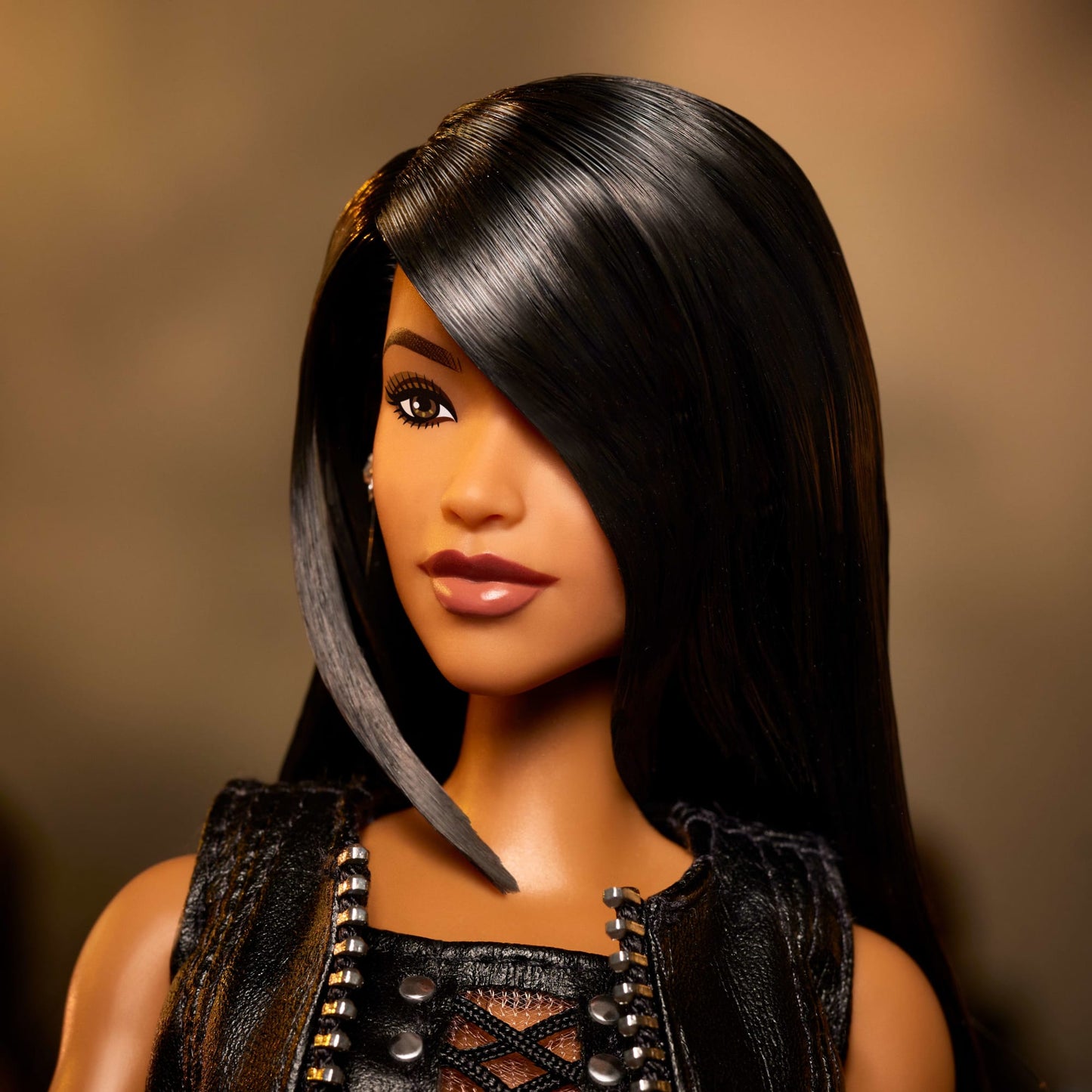 Barbie-Poupée Signature Aaliyah de Collection-Avec Tenue en Similicuir