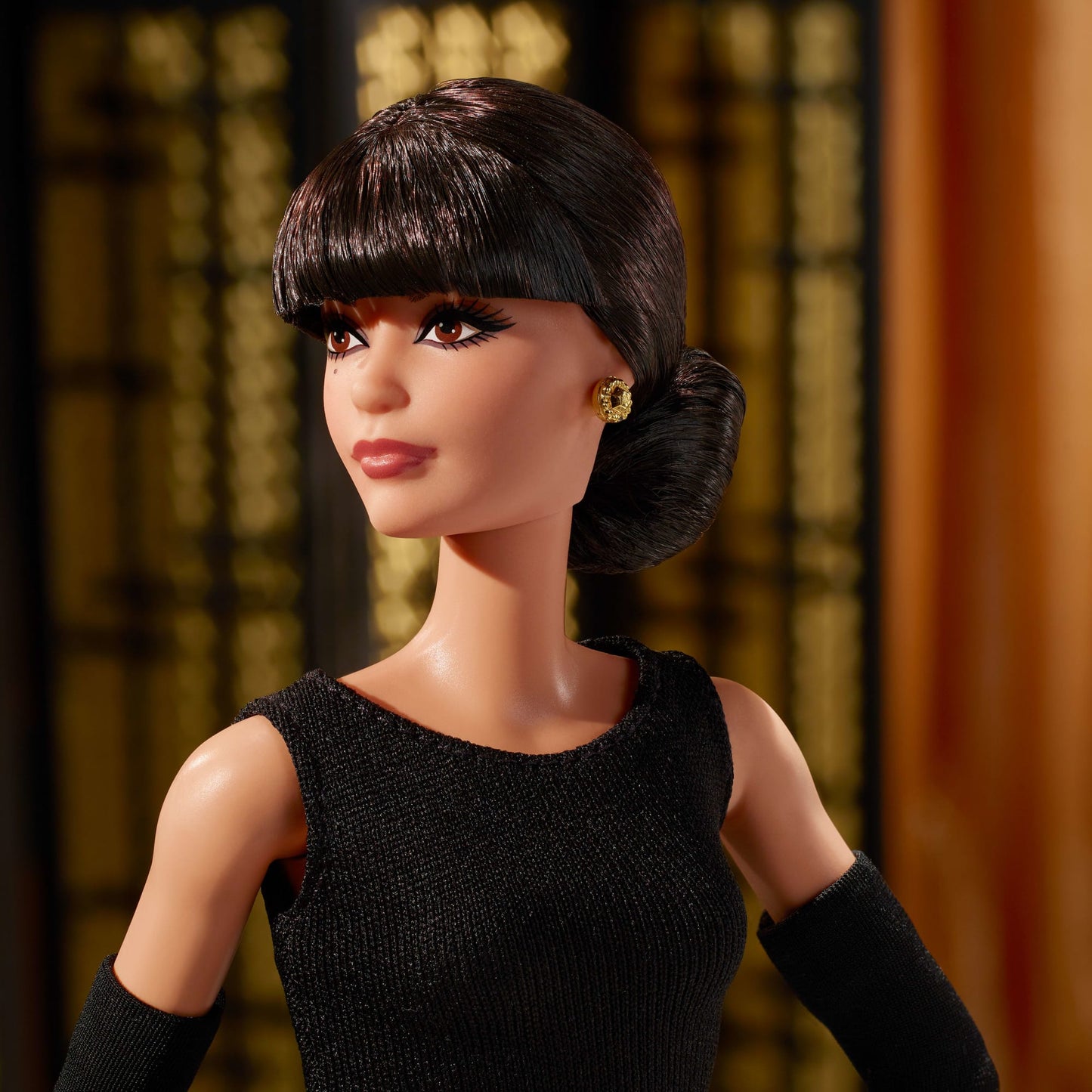 Barbie Tribute Collection Rita Moreno Collectible Doll in Black & Gold Gown