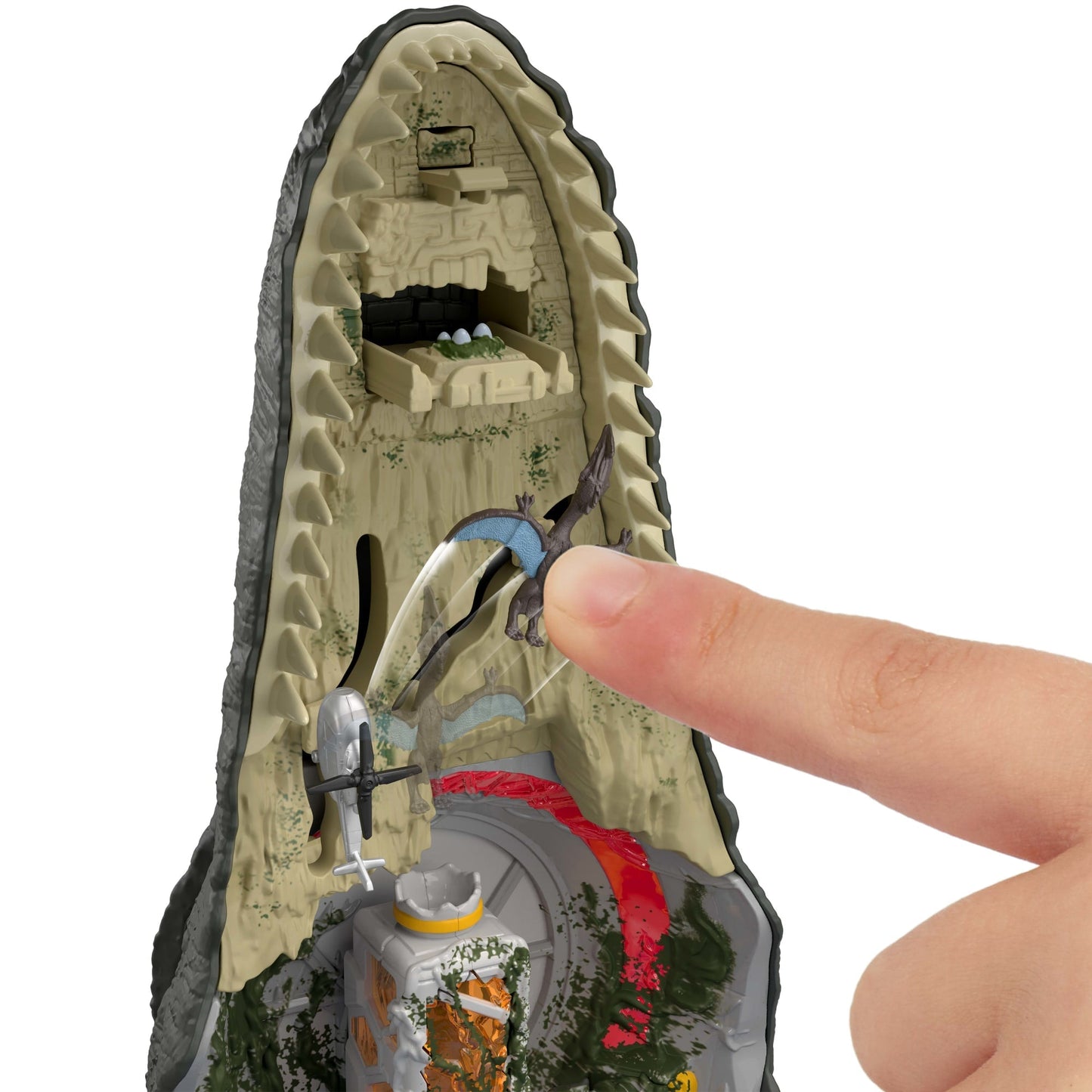 Coffret de Jeu Mosasaure Jurassicworld: Renaissance de Luxe, 7Fonctions et Effets Sonores Interactifs, 6Micro Figurines