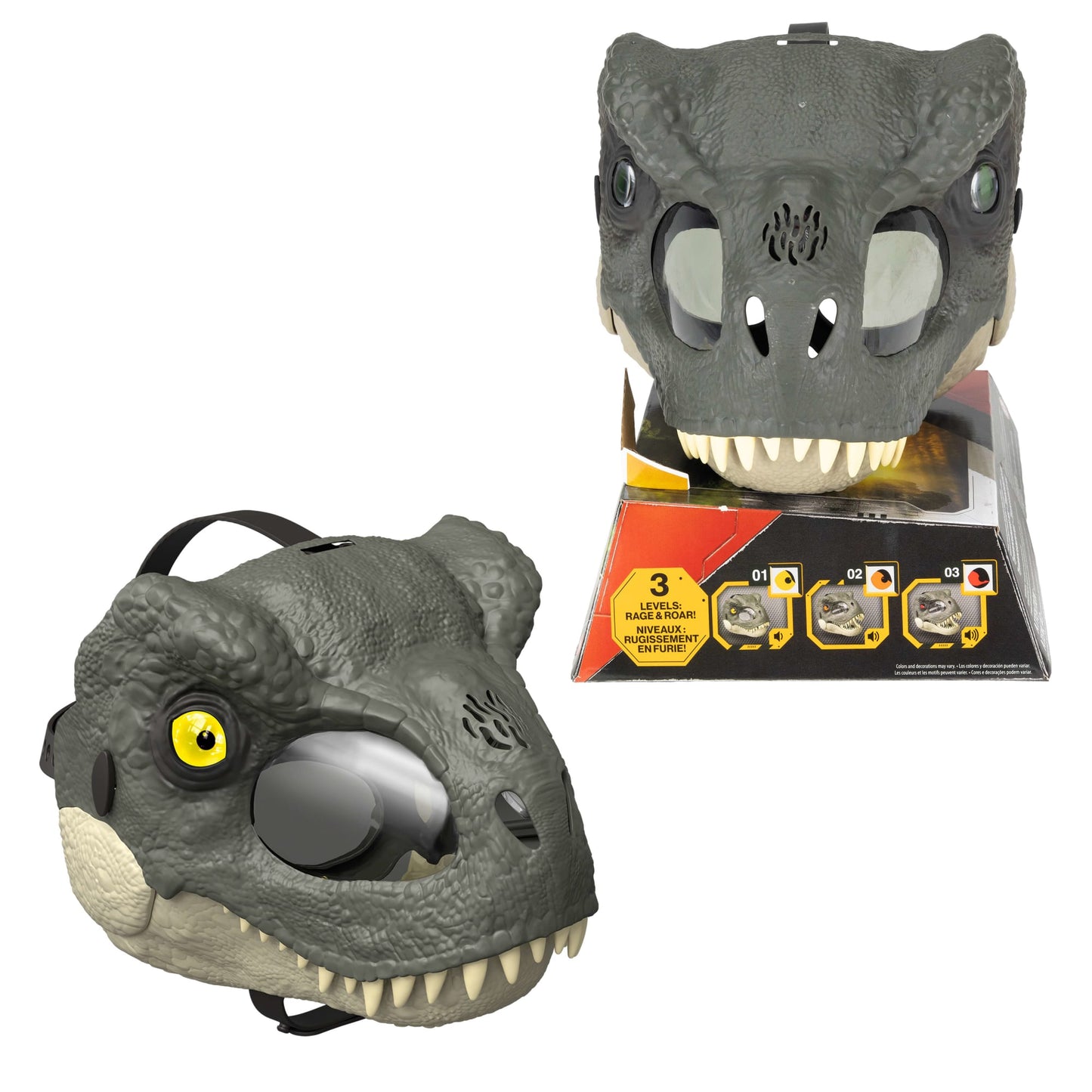 Jurassic World Rebirth  Masque de Jeu de Rôle  T. Rex, Yeux à del