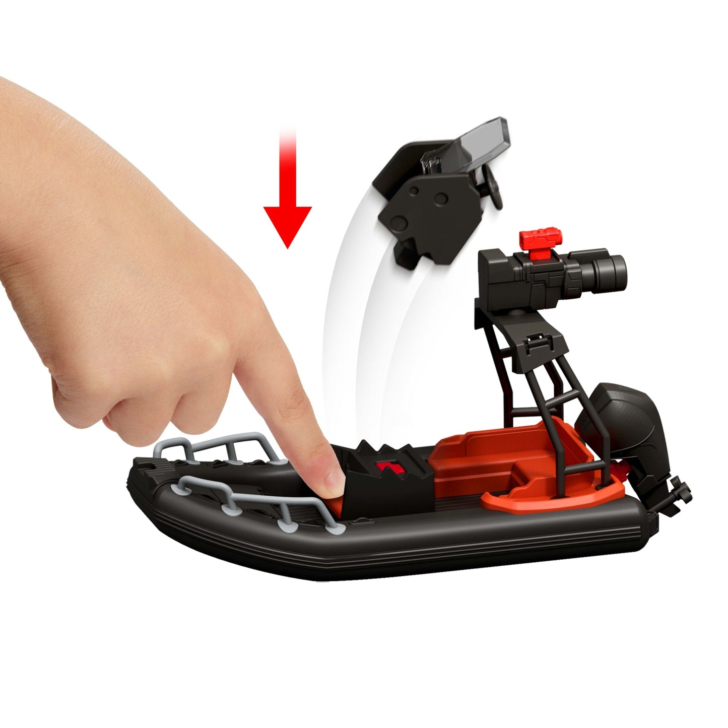 Jurassic World-Coffret Évasion de L’Île-Avec Embarcation et Figurines