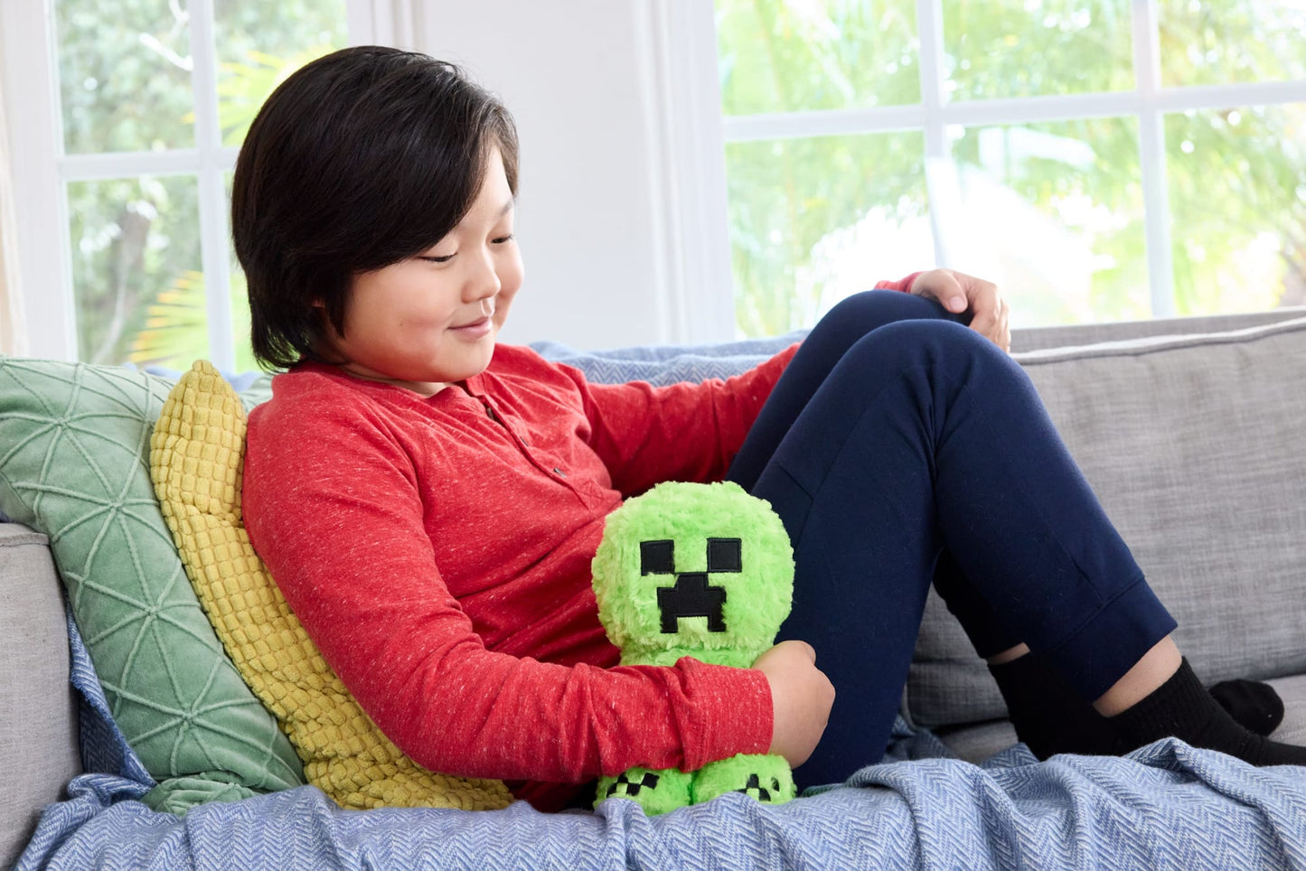 Minecraft Creeper Plush Toy, 8-Inch Collectible Soft Doll Inspired By A Minecraft Movie