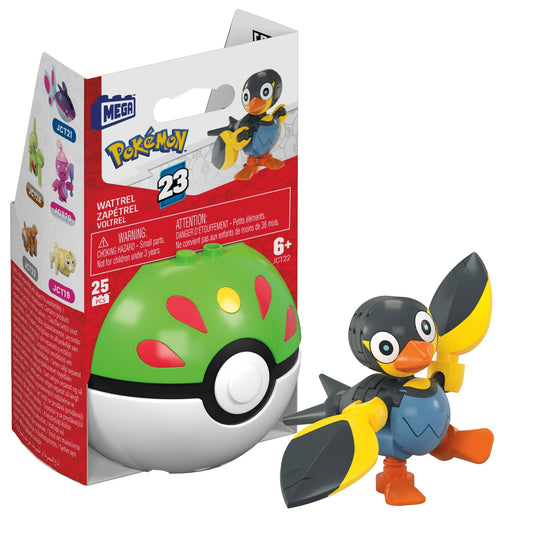 MEGA Pokémon Juguete de Construcción Pokébola Coleccionable Wattrel