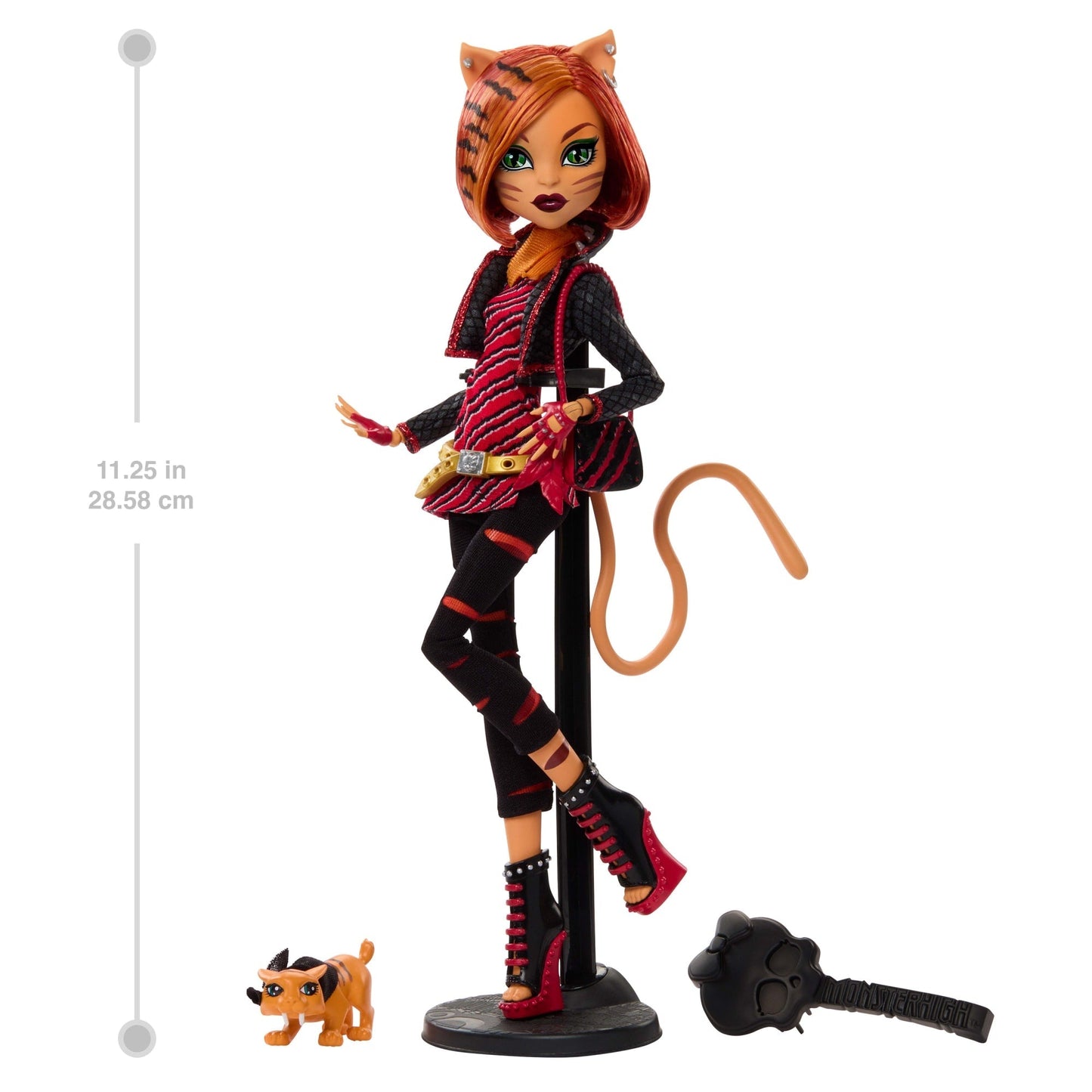 Monster High Boo-Riginal Creeproduction Toralei Doll With Diary, Doll Stand And Pet