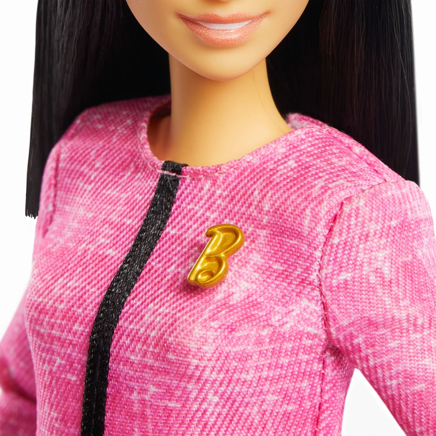 Barbie Future Leader Doll With Black Hair, 2 Golden Bracelets & Pin, Includes Sticker