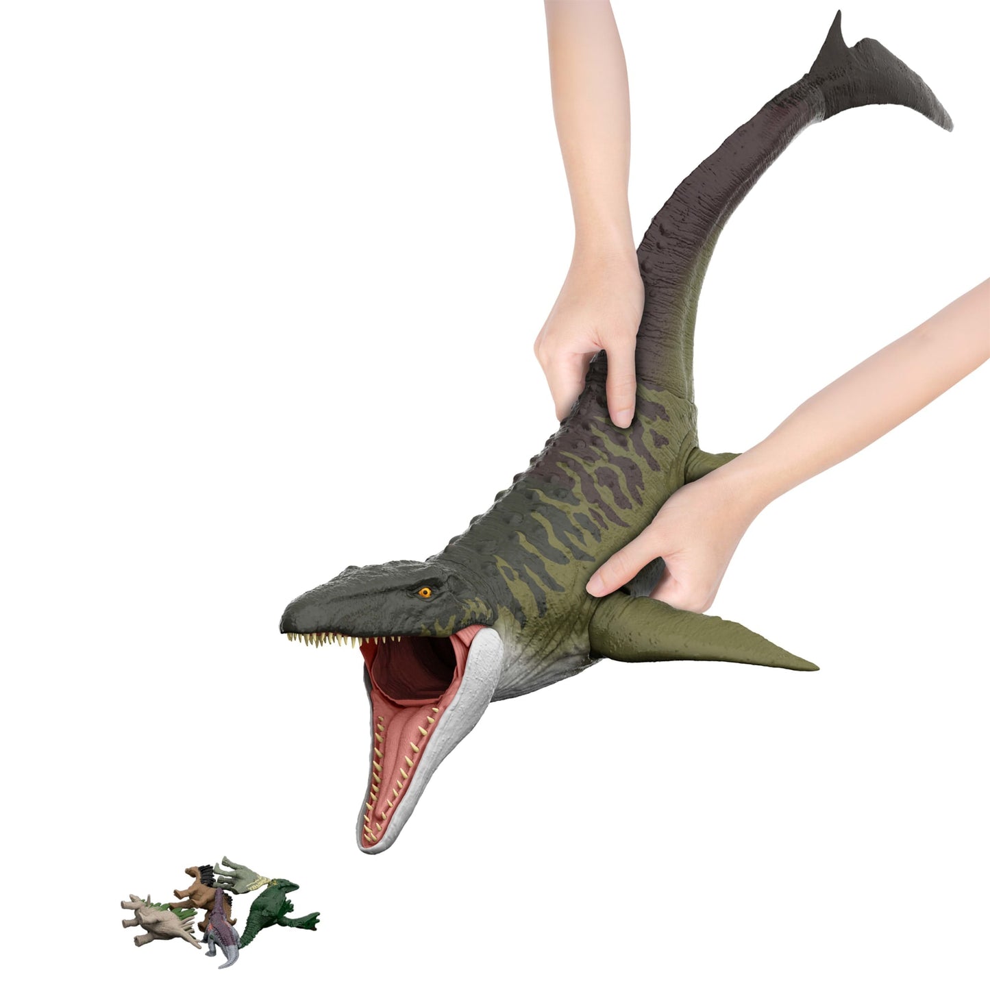 Jurassic World Dinossauro de Brinquedo Rebirth Super Colossal Mosasaurus