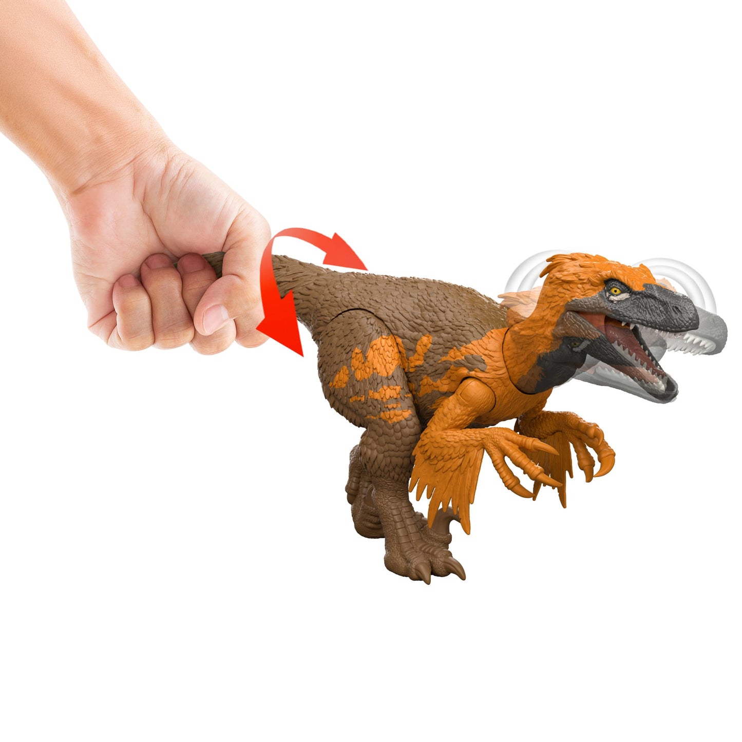 Jurassic World Dinossauro de Brinquedo Rebirth Rugido Selvagem Utahraptor