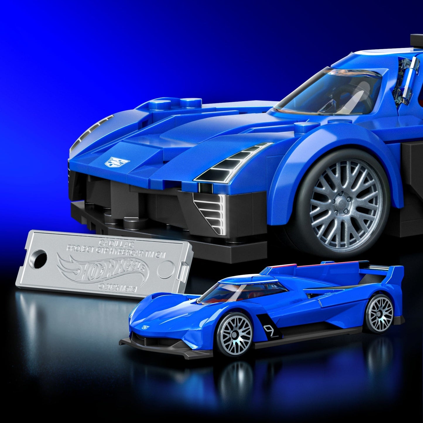 Mattel Brick Shop Hot Wheels Projet Gtp Hypercar de Cadillac, Kit de Construction de Jouets 236 Pièces de Collection