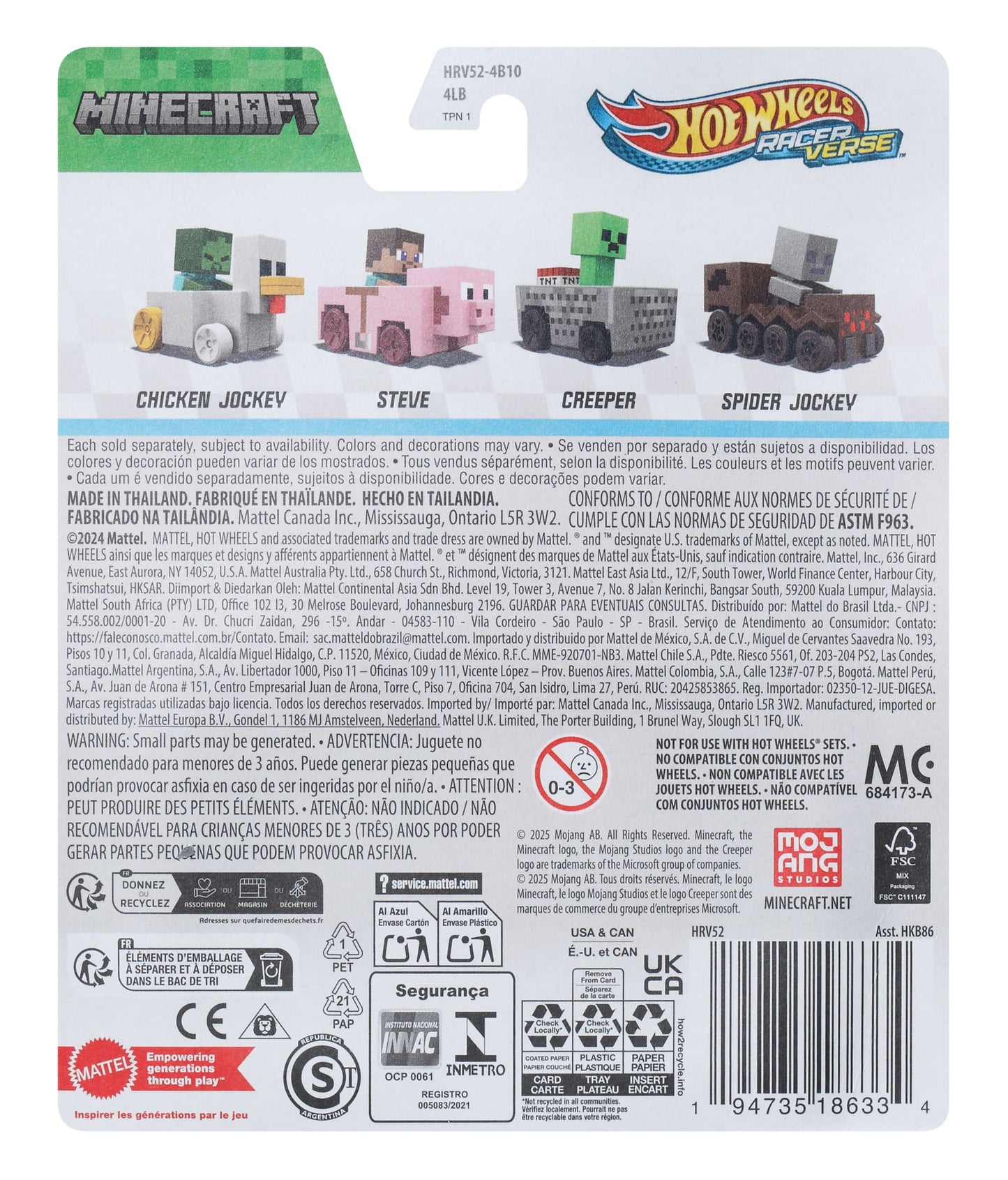 Hot Wheels RacerVerse Vehículo de Juguete Creeper