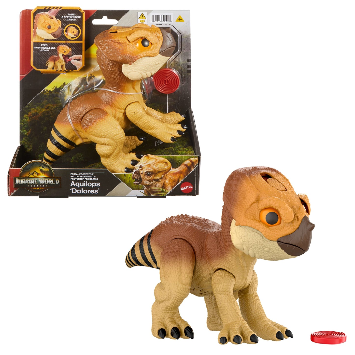 Jurassic World-Figurine Aquilops à Apprivoiser-Dinosaure Interactif