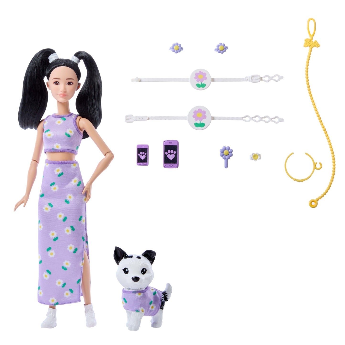Barbie Fashion & Beauty Muñeca Looks Iguales Renee y Perrito