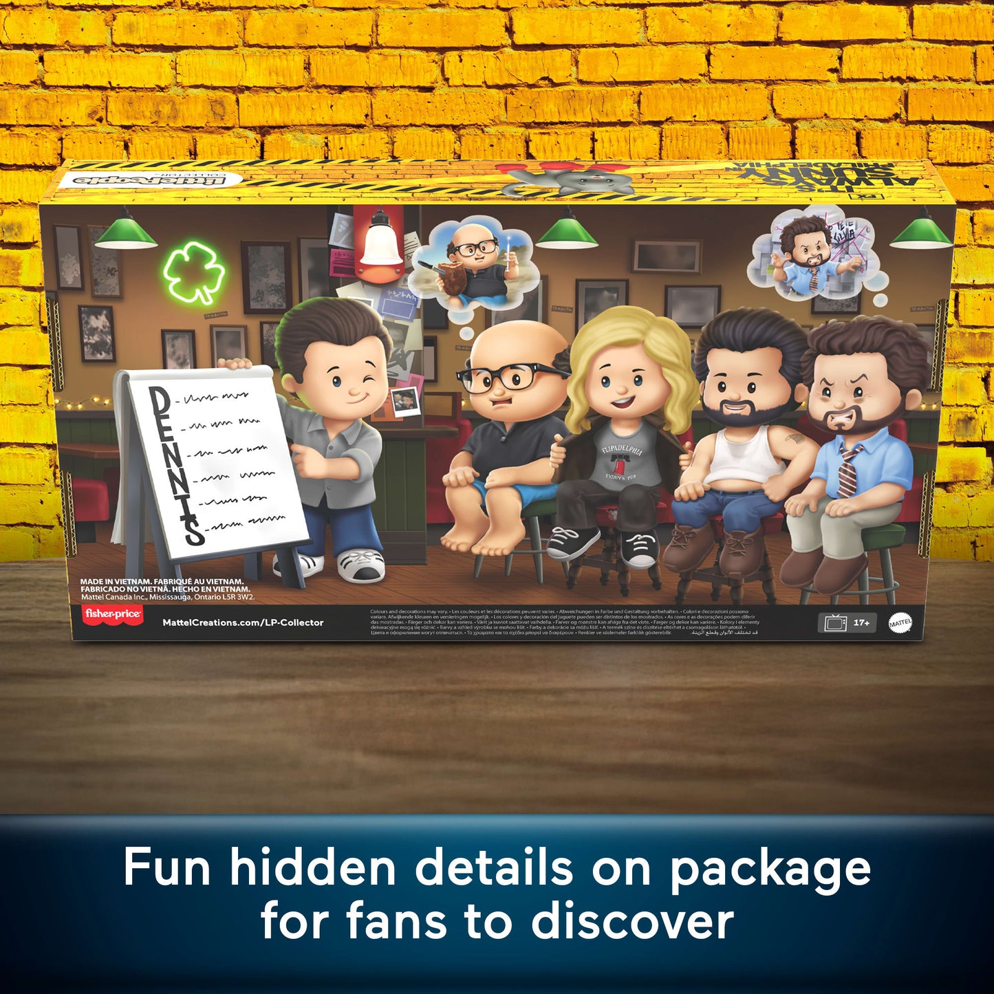 Little People Collector It's Always Sunny in Philadelphia Set For Adults & Fans, 5 Figures