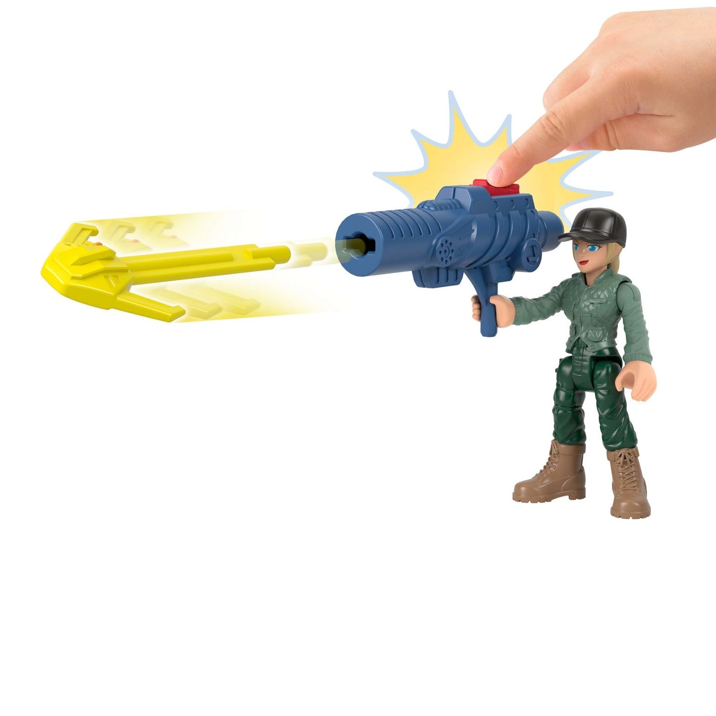 Imaginext Jurassic World Dinossauro de Brinquedo Rebirth Pacote de Dinos Terra, Ar e Mar