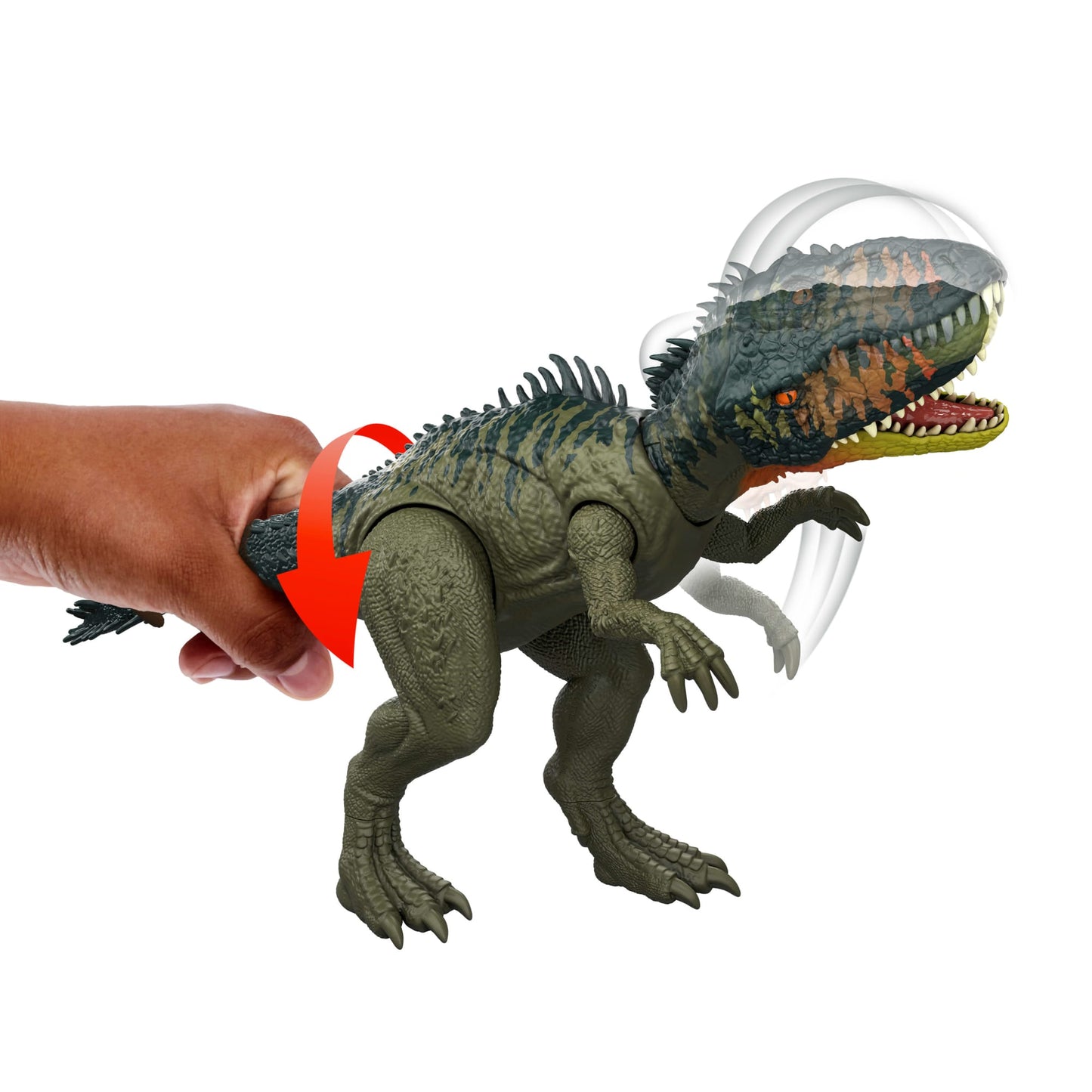 Jurassic World Dinossauro de Brinquedo Rebirth Rastreadore Gigantes Tyrannotitan