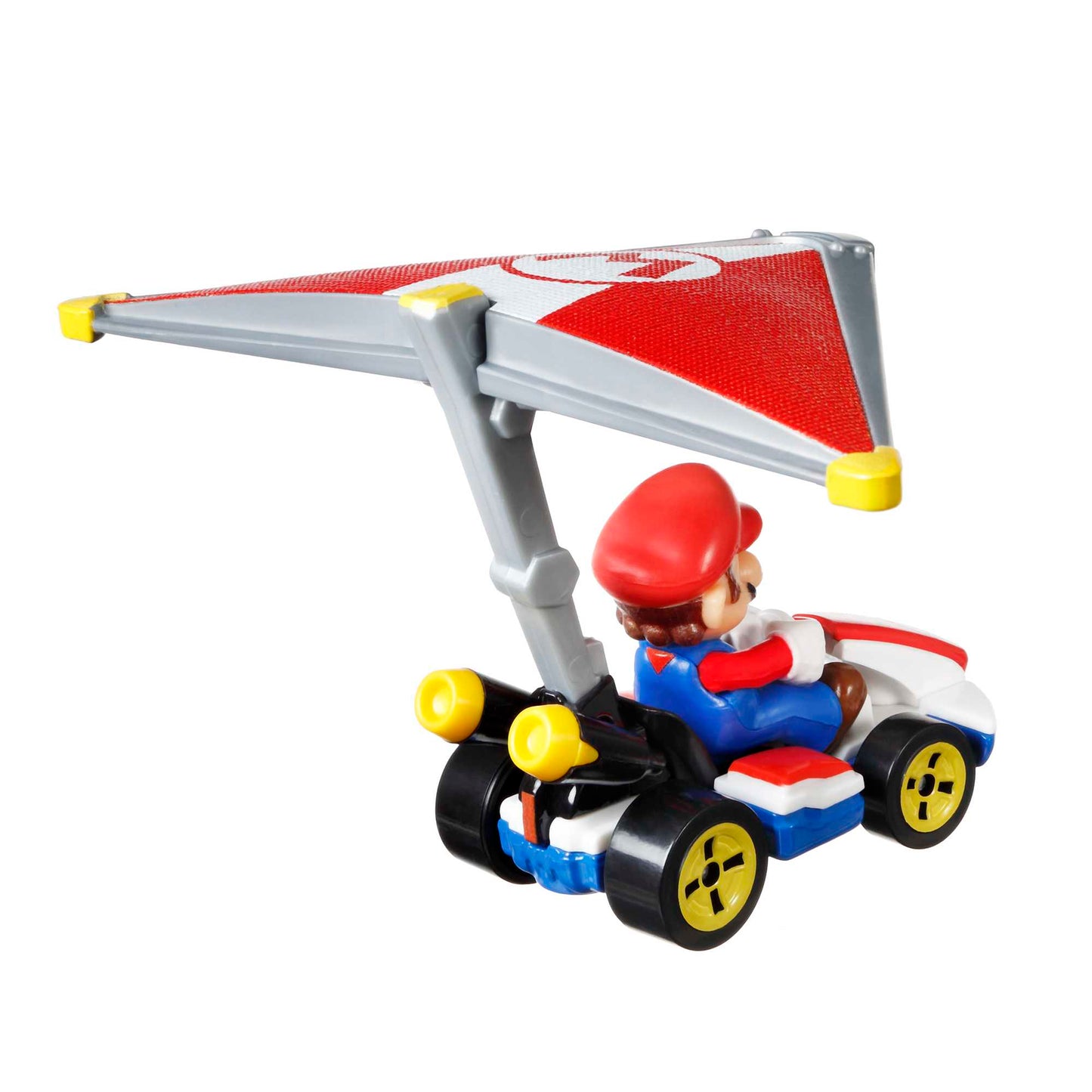 Hot Wheels Mario Kart Veículo de Brinquedo Mário Padrão Kart com Super Glider