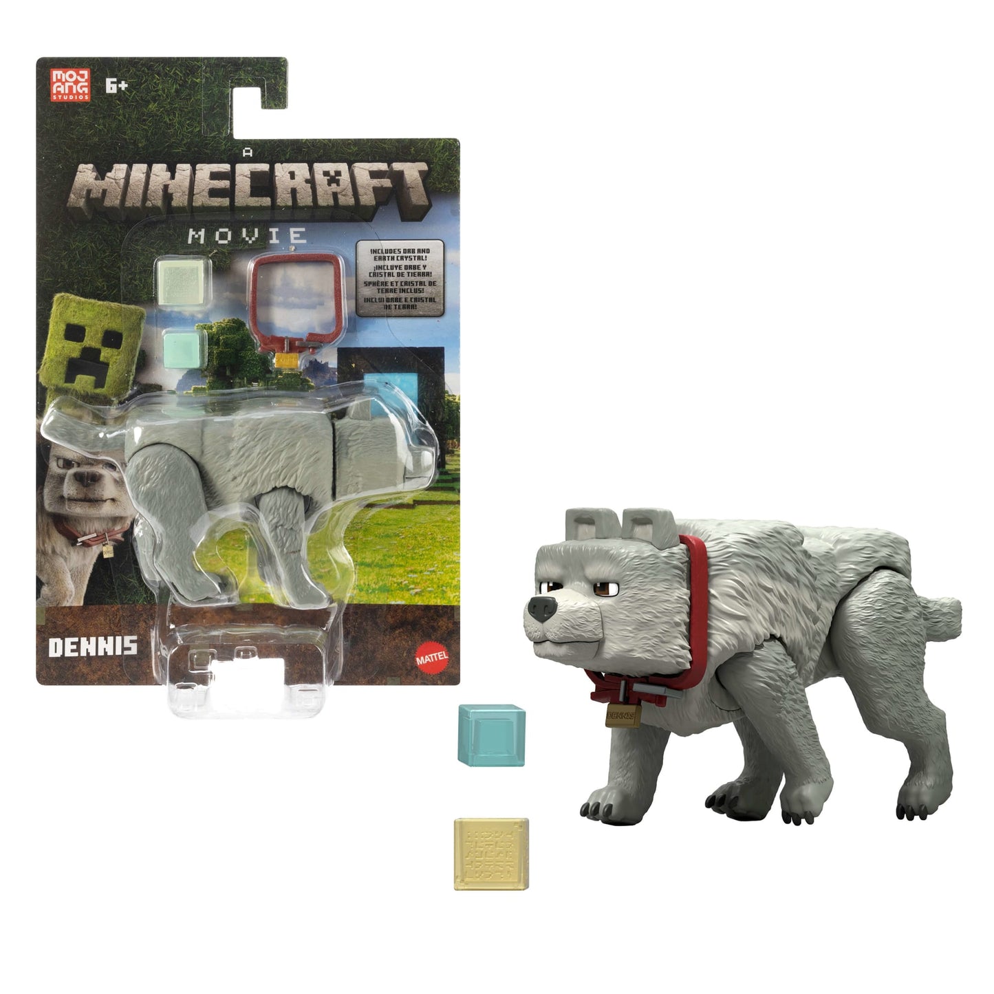 Minecraft La Película Figura de Acción Lobo de 4 pulgadas