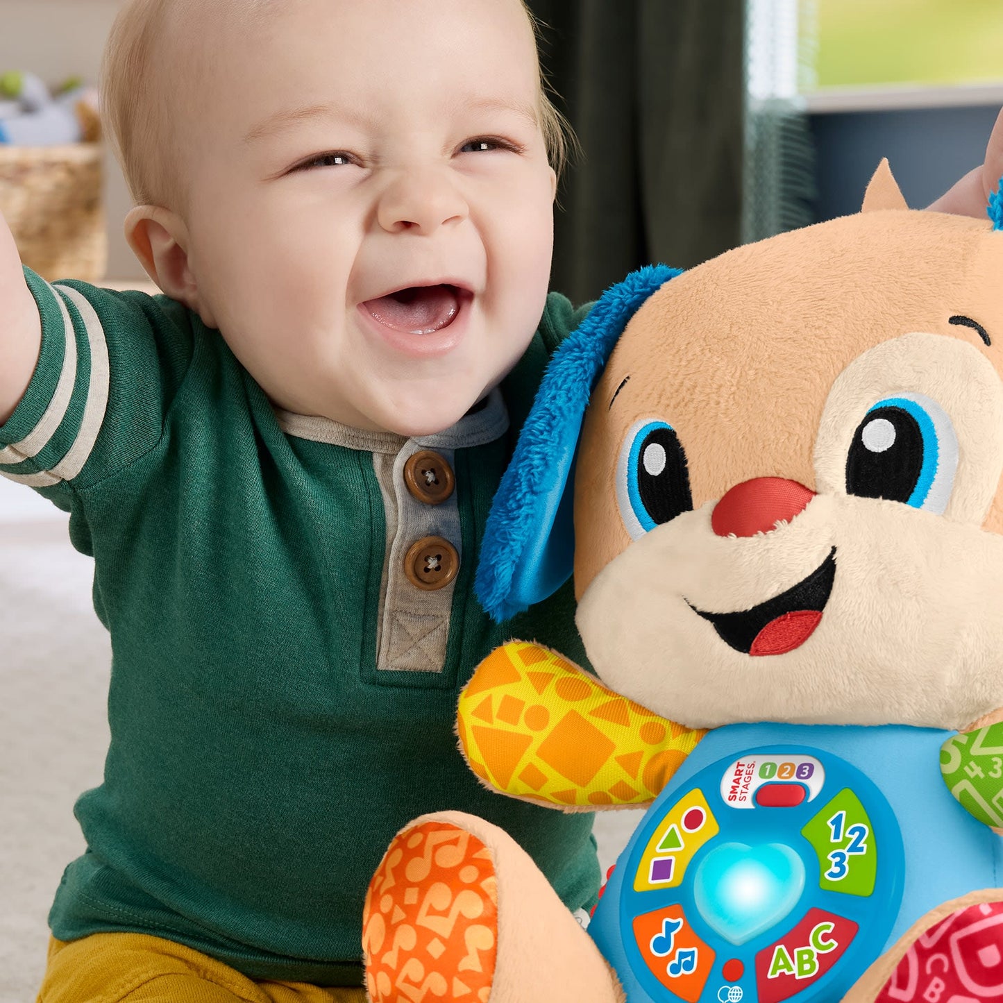 Fisher-Price Aprender e Brincar Brinquedo para Bebês Cachorrinho Aprende Comigo