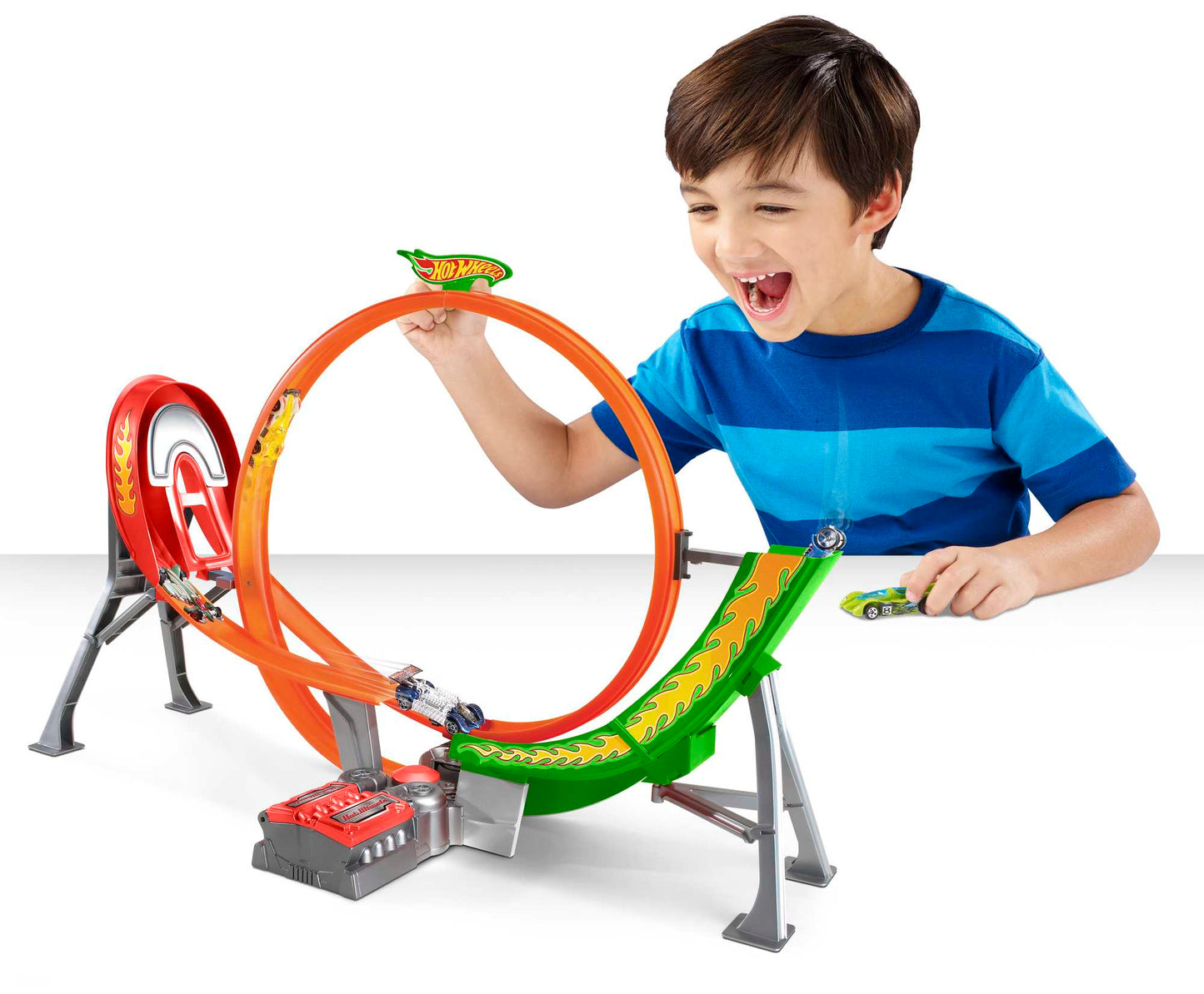 Hot Wheels®  Coffre Piste de Course Motorisée